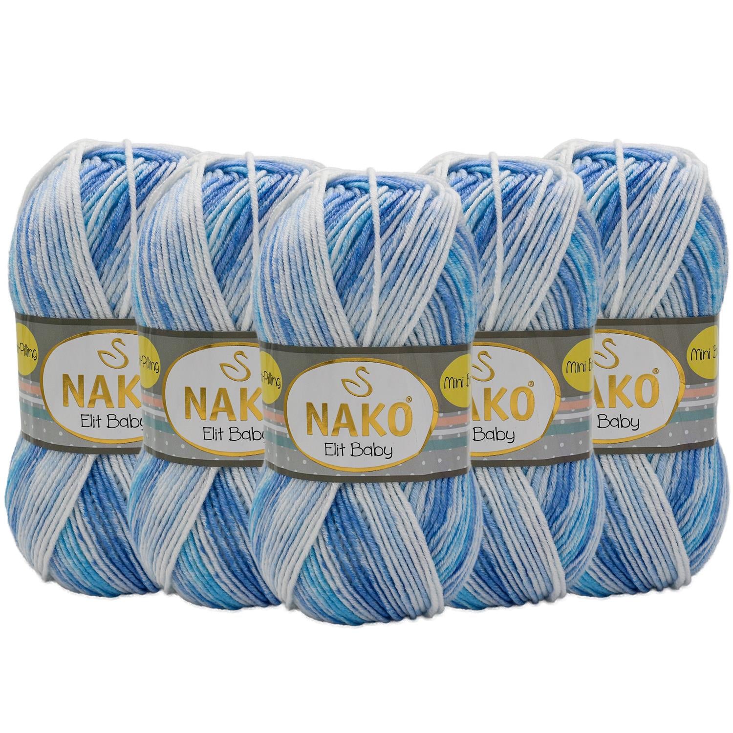 Nako Elit Baby Mini Batik Anti Pilling El Örgü İpliği - 32459   5 Adet