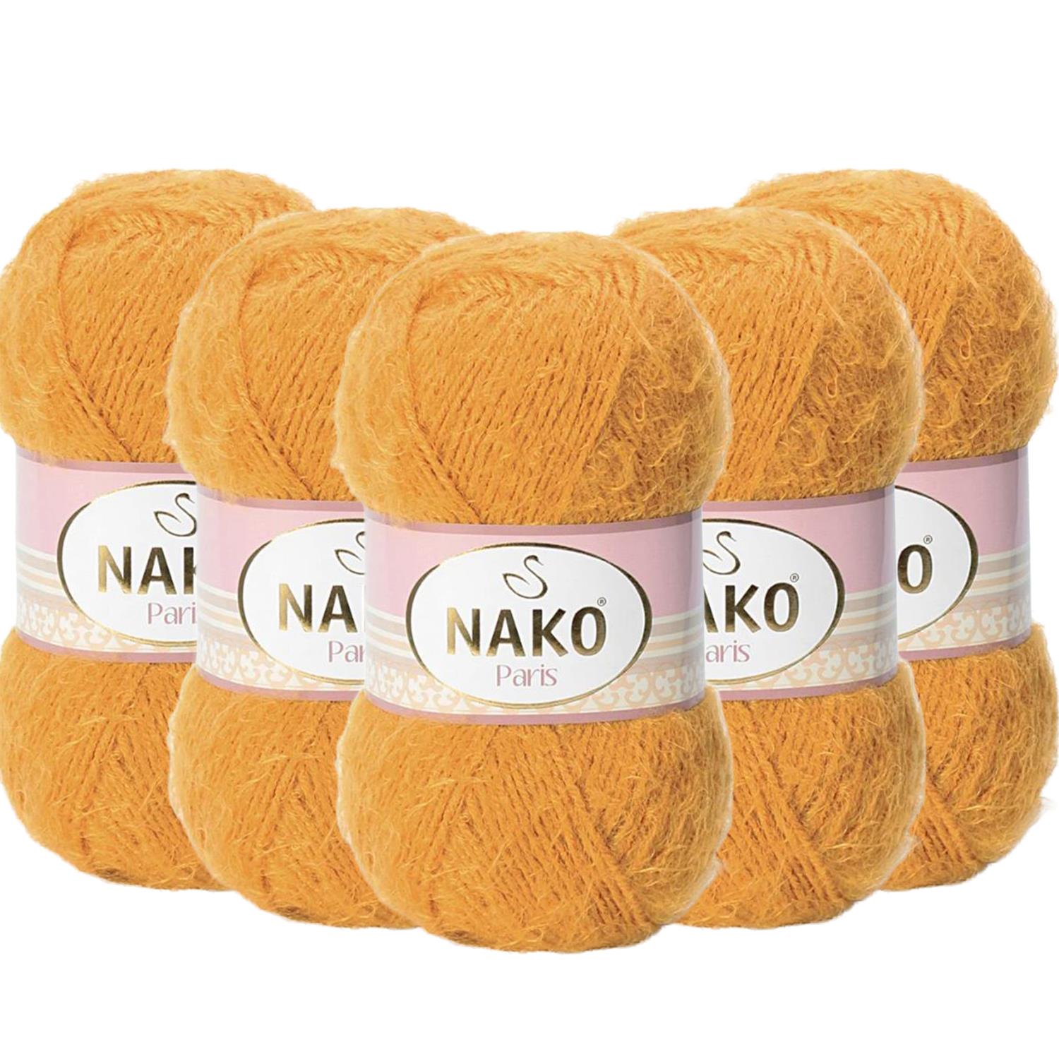 Nako Paris El Örgü İpliği - 1043 Safran   5 Adet