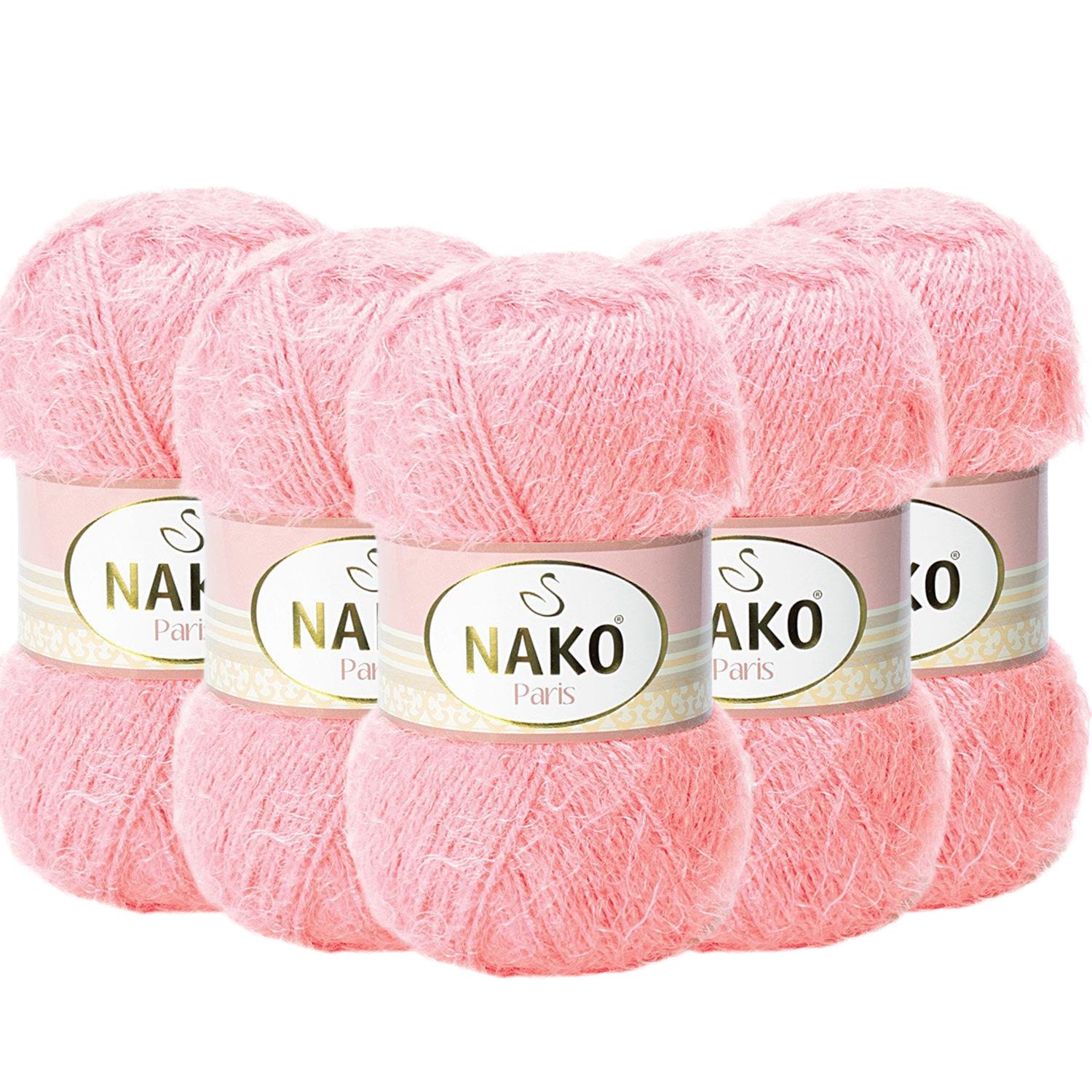 Nako Paris El Örgü İpliği - 3294 Pembe   5 Adet