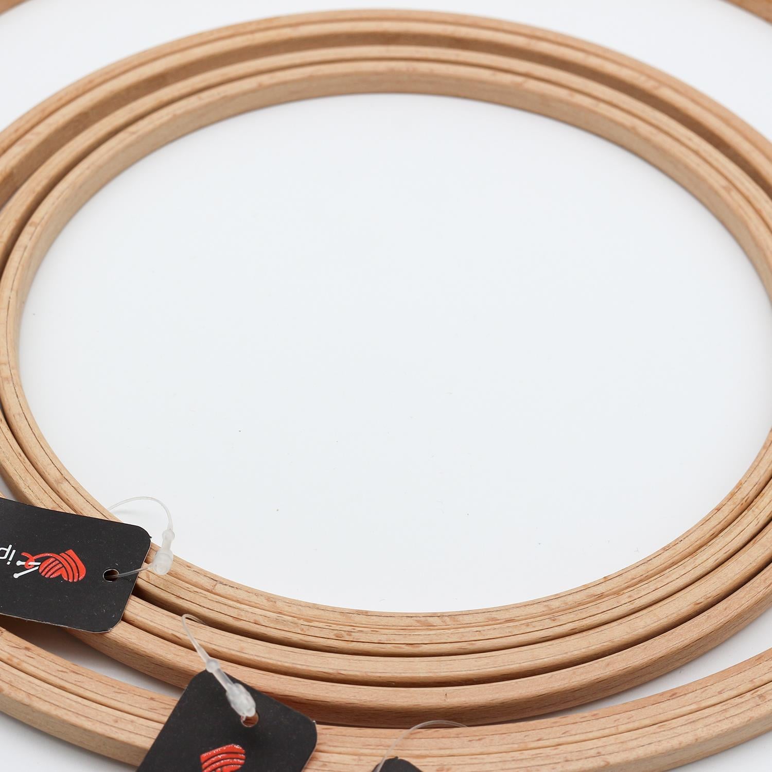 Nurge 8mm Vidasız Ağaç El Nakış Kasnağı  130-04 Çap:190mm