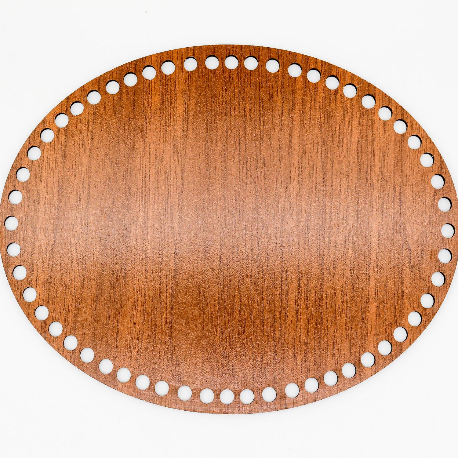 Oval Ahşap Taban 20x16 cm