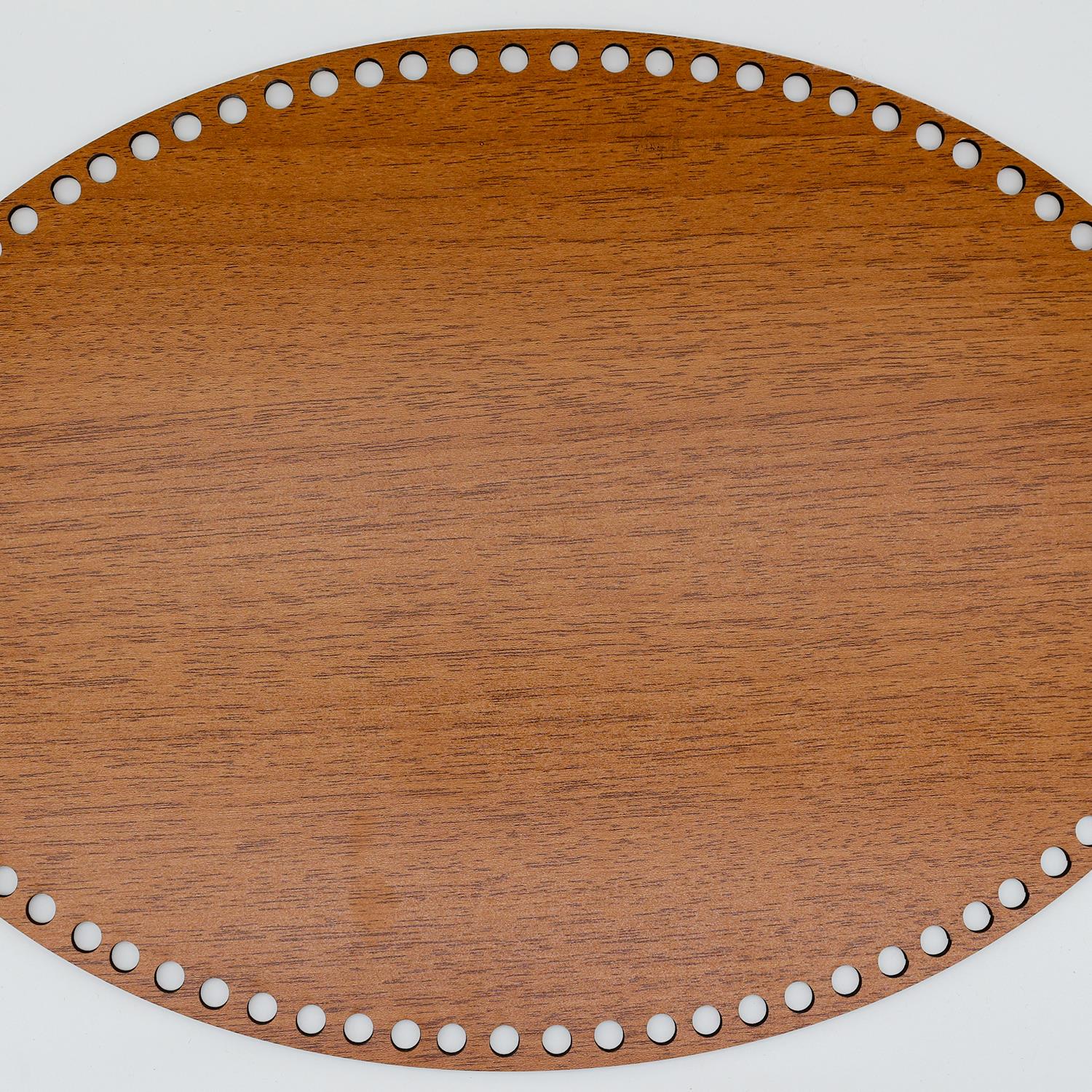 Oval Ahşap Taban 40x25 cm
