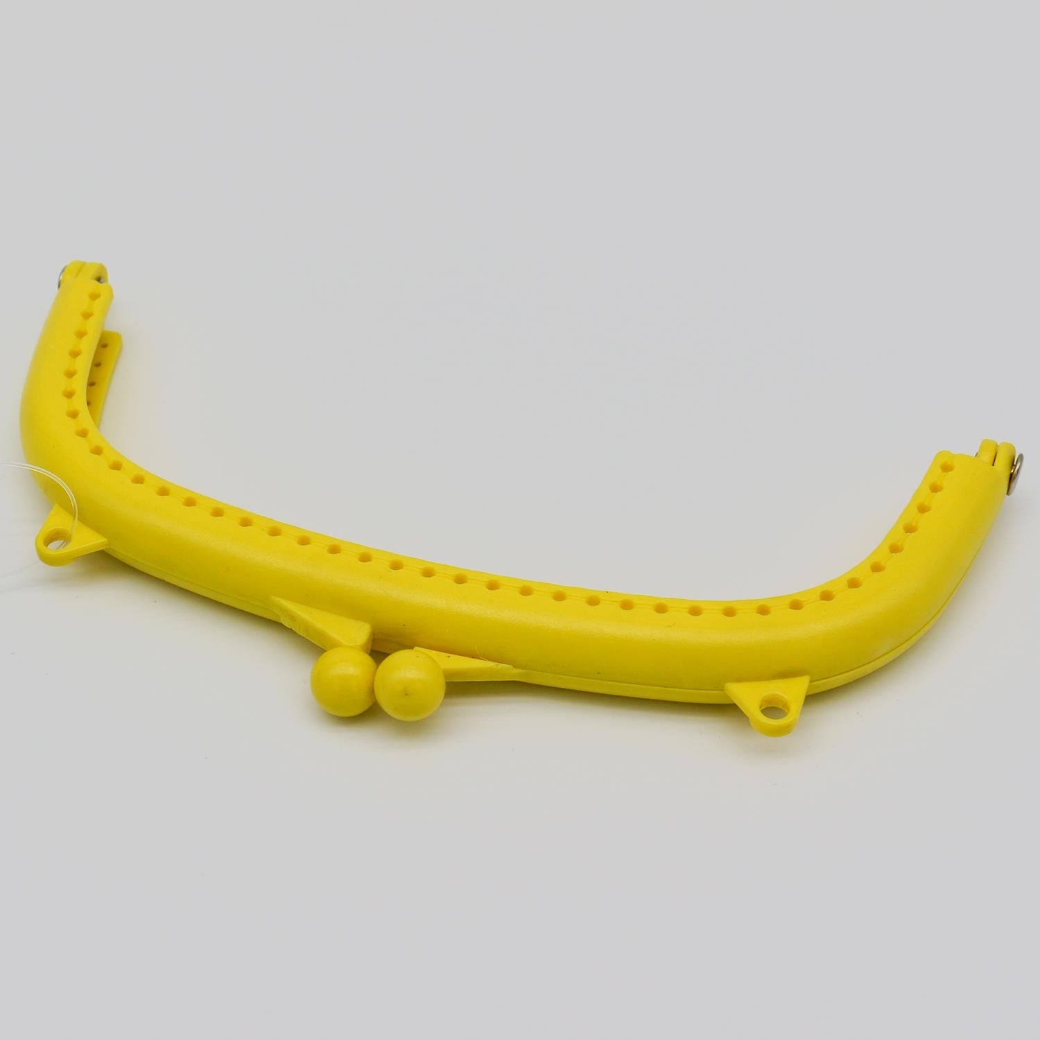 Plastik Çanta-Cüzdan Klipsi 16cm Sarı