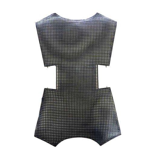 Plastik Çanta Kanvası Kelebek Zara Model [51cmx32cm] - Siyah
