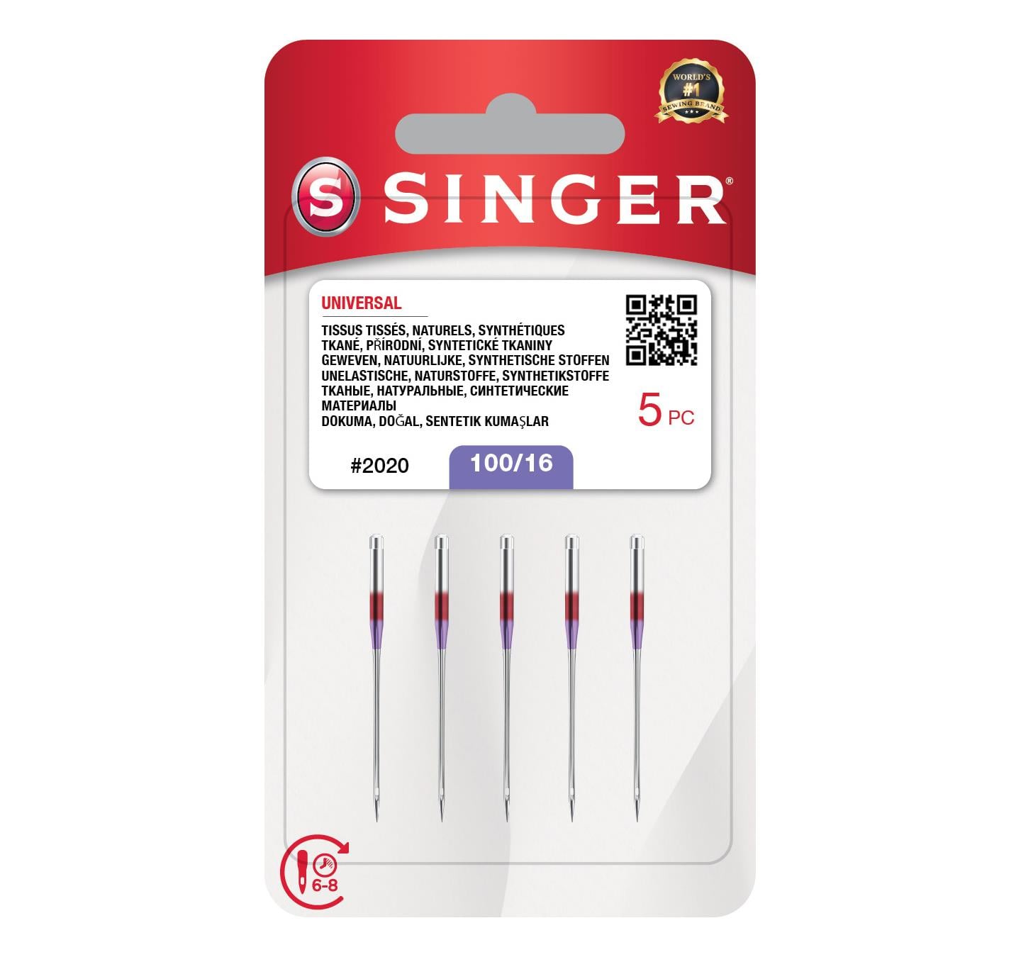 Singer Makine İğnesi 5 Adet #2020 - 100/16