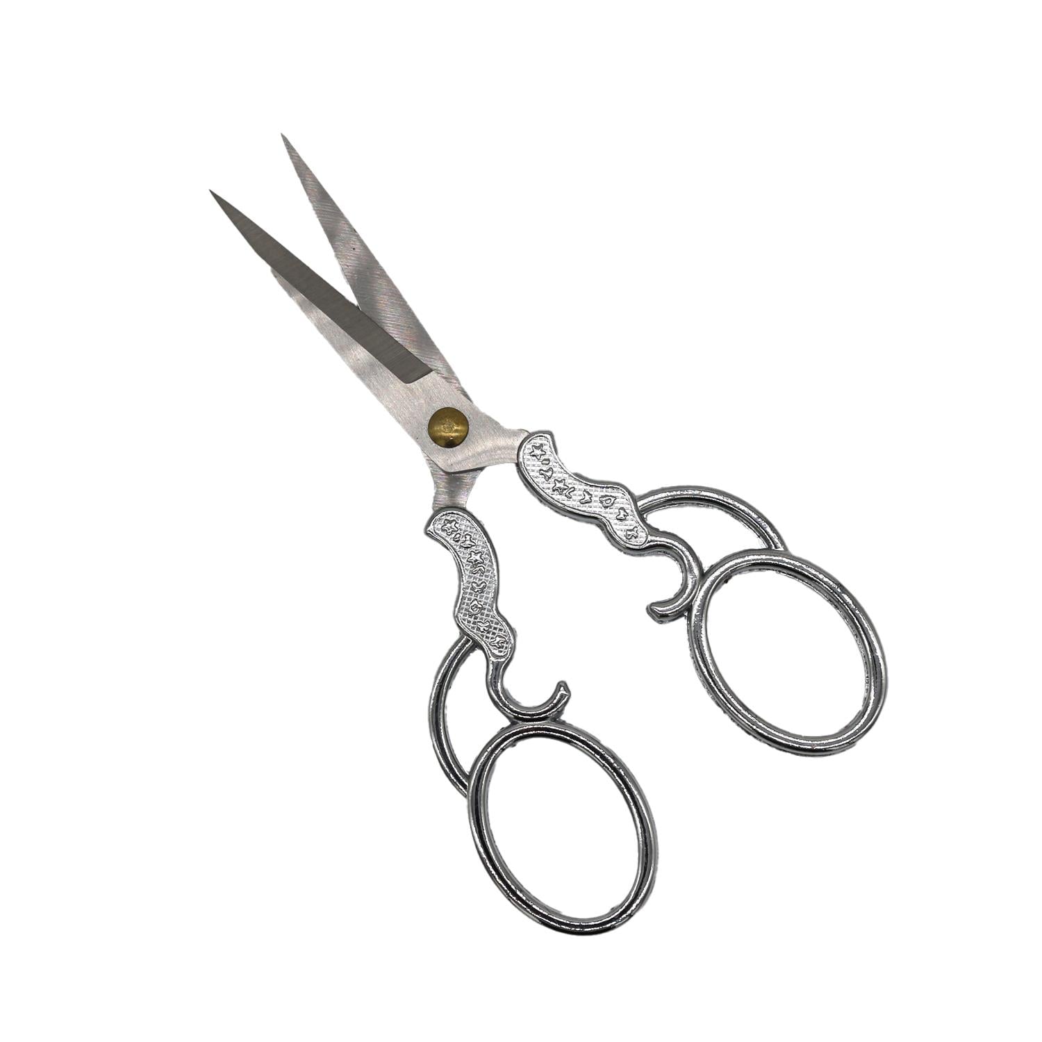 Sultan Antik Şekilli Model Metal Nakış Makası - Gümüş