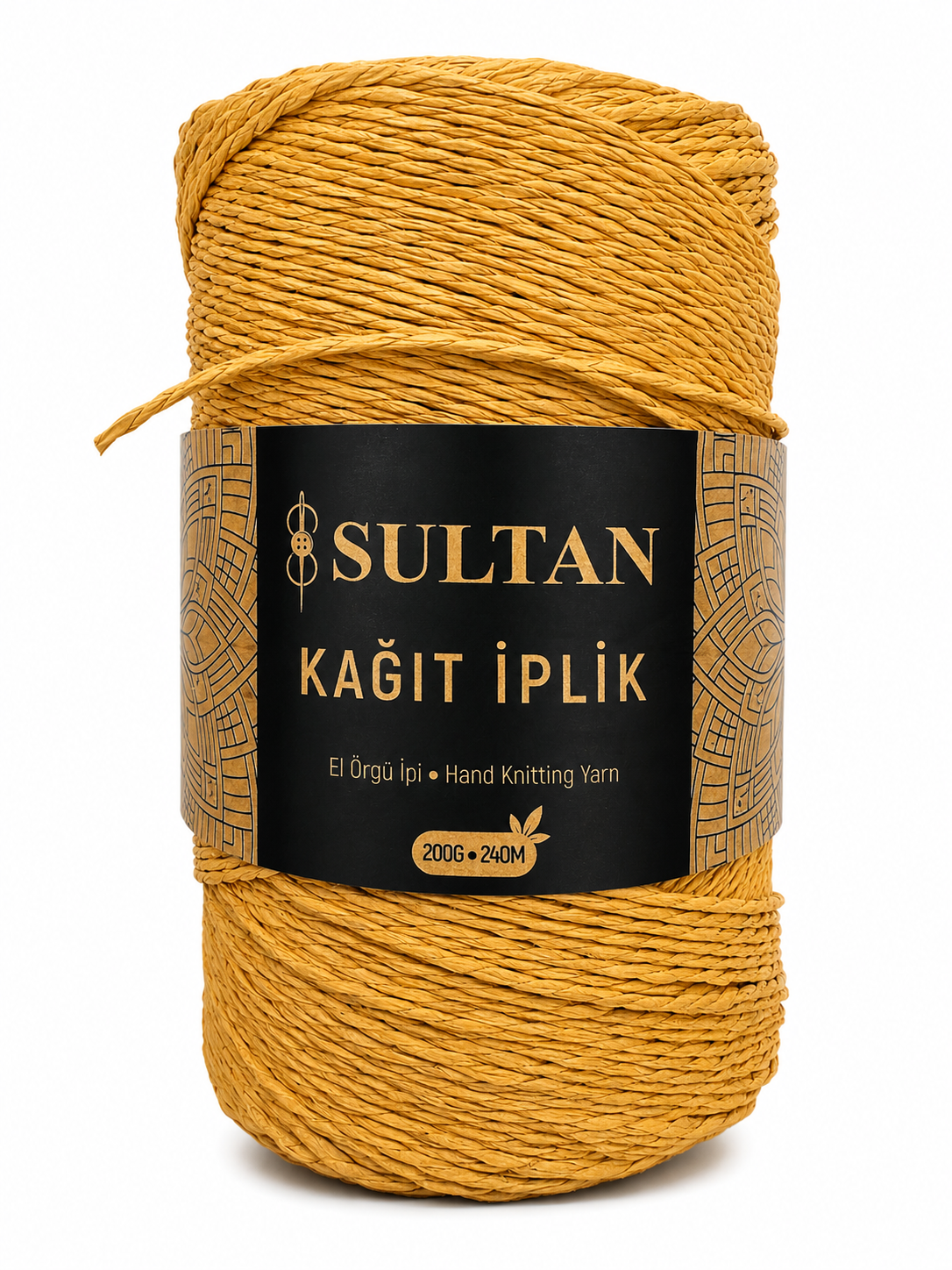 Sultan Kağıt İplik 200gr 240mt 70 Hardal  - 1 ADET