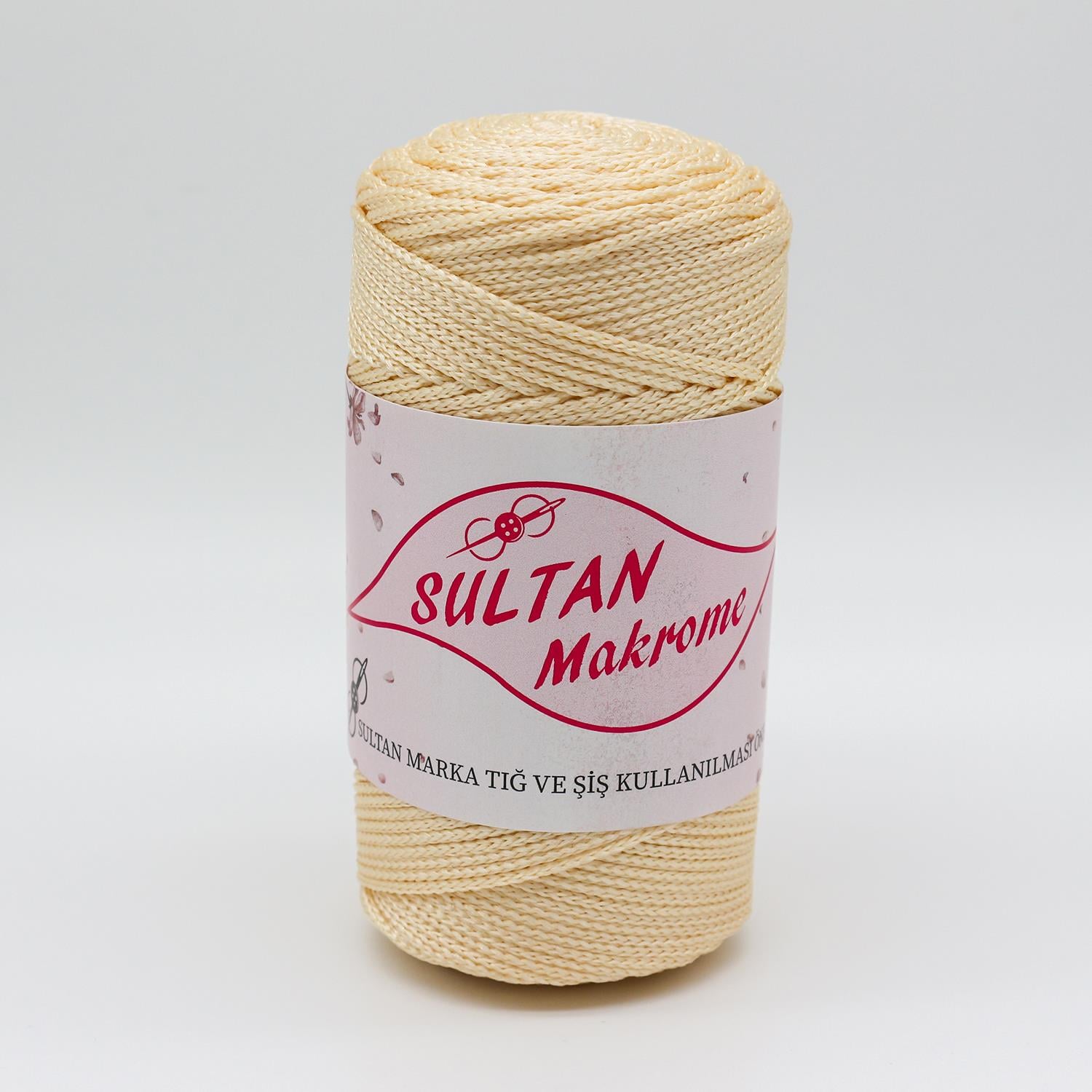 Sultan Polyester Makrome 100gr & 2mm 028 Koyu Krem