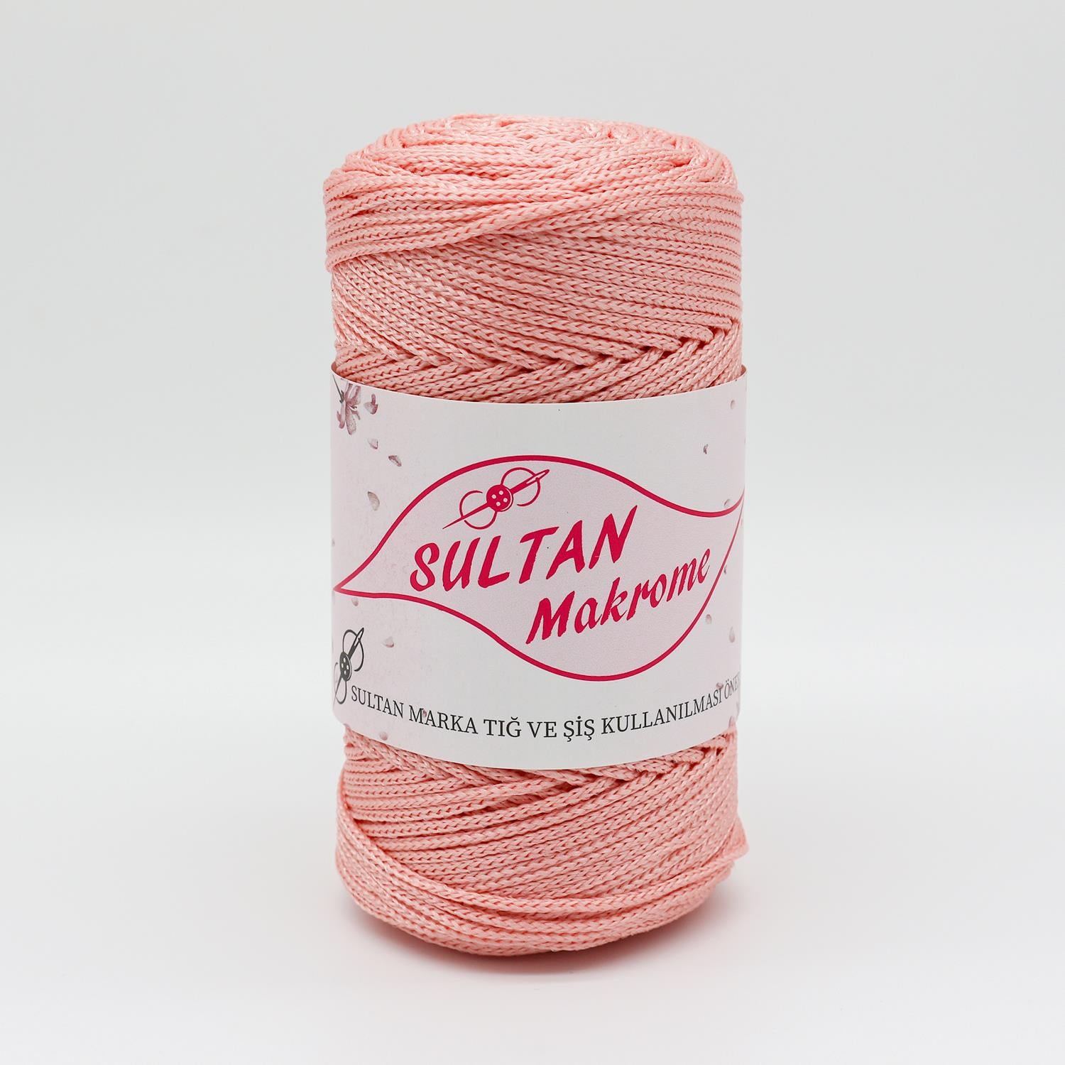 Sultan Polyester Makrome 100gr & 2mm 070 Pudra