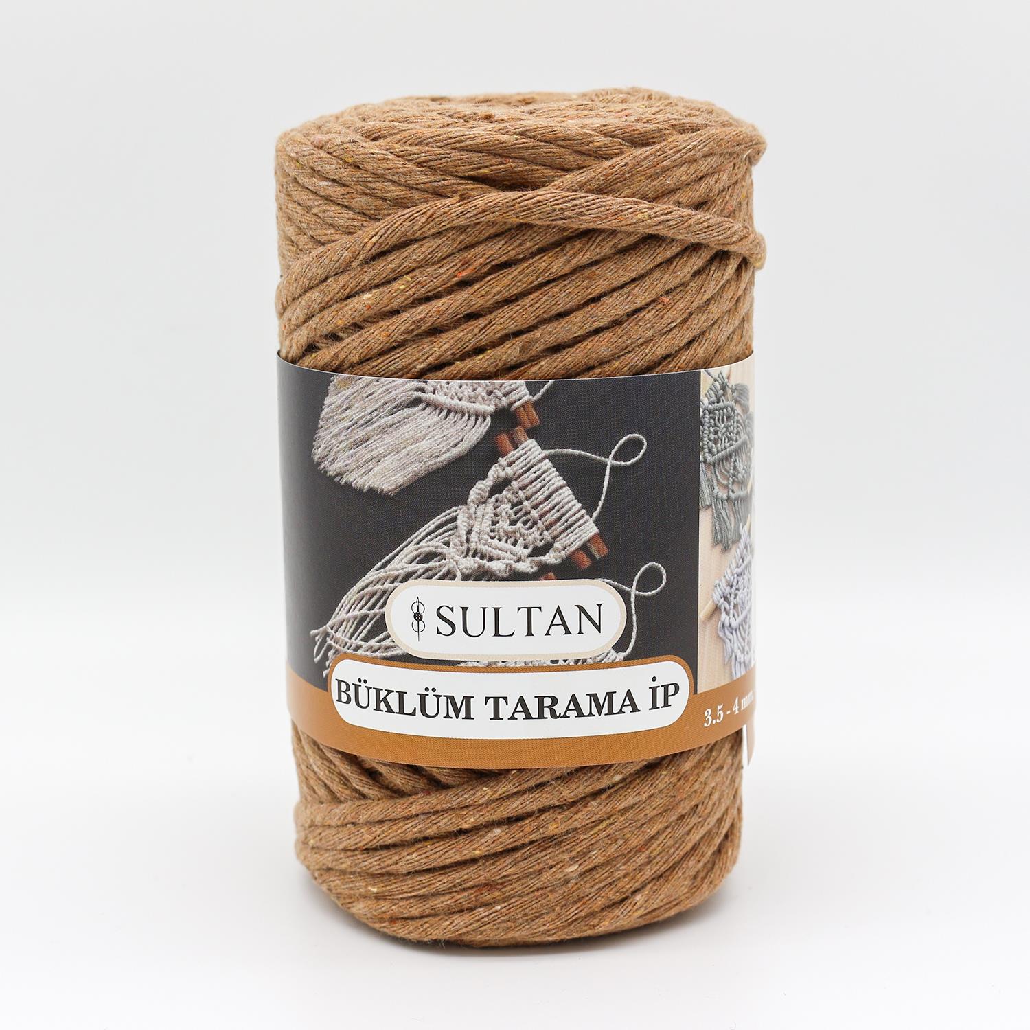Tarama Makrome İp 250gr|3mm T22 - Sütlü Kahve 