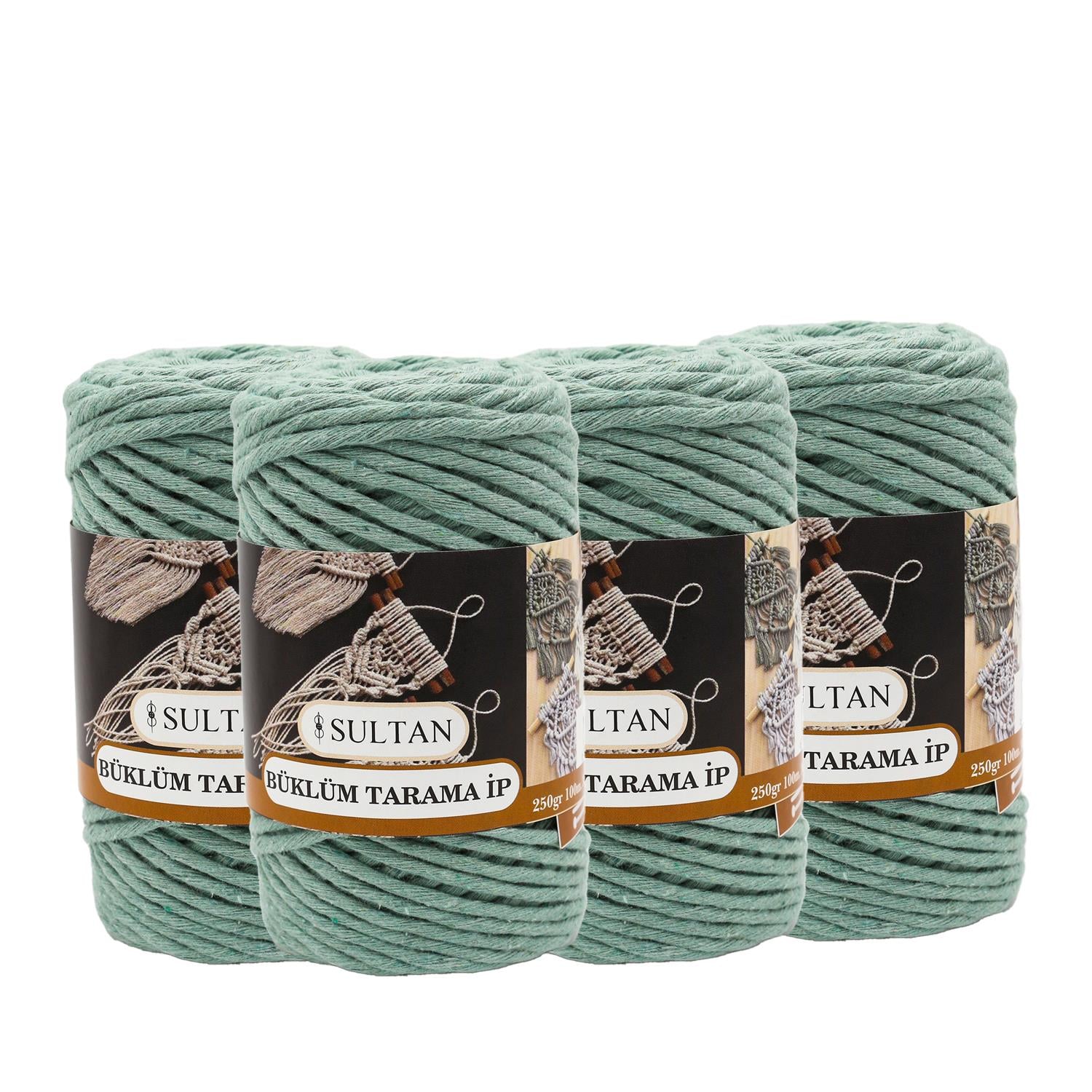 Tarama Makrome İp 250gr|3mm - T27 - Mint   4 Adet