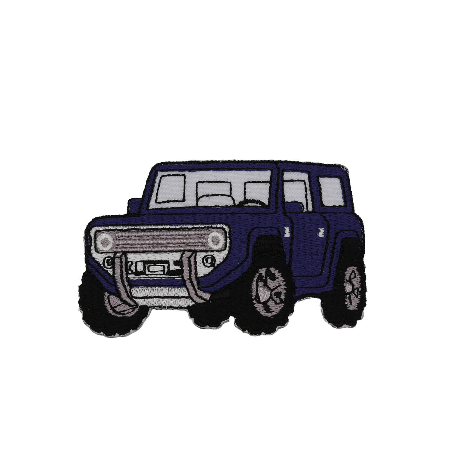 Ütüyle Yapışan Mavi Hummer Jeep Aplike