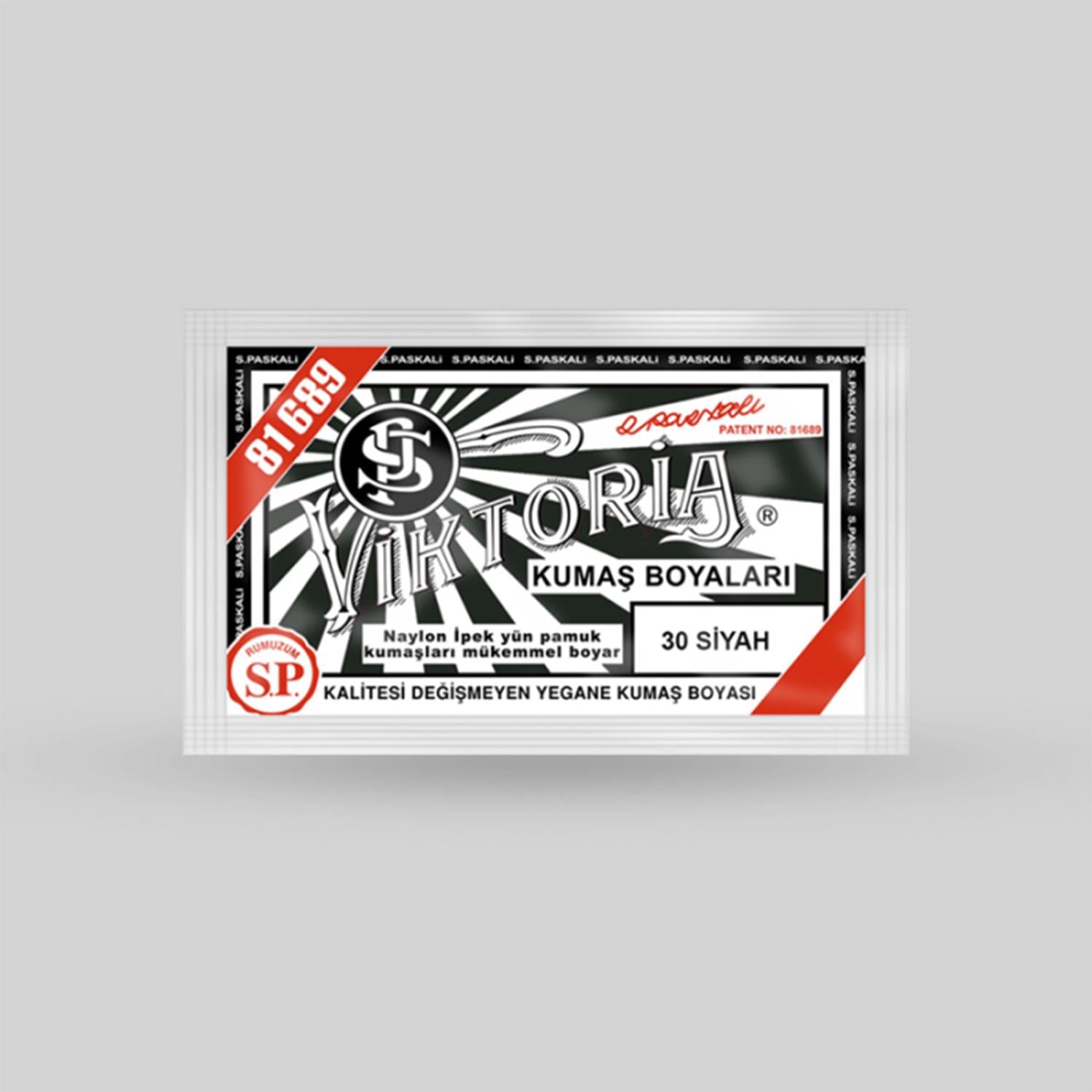 Viktoria Kumaş Boyası 10gr 30 Siyah 