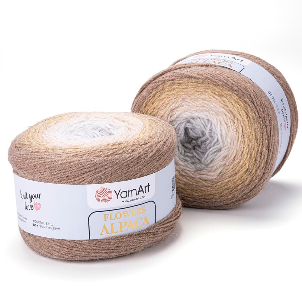 YarnArt Alpaca Flowers El Örgü İpliği 250gr 407 Çok Renkli  - 1 ADET