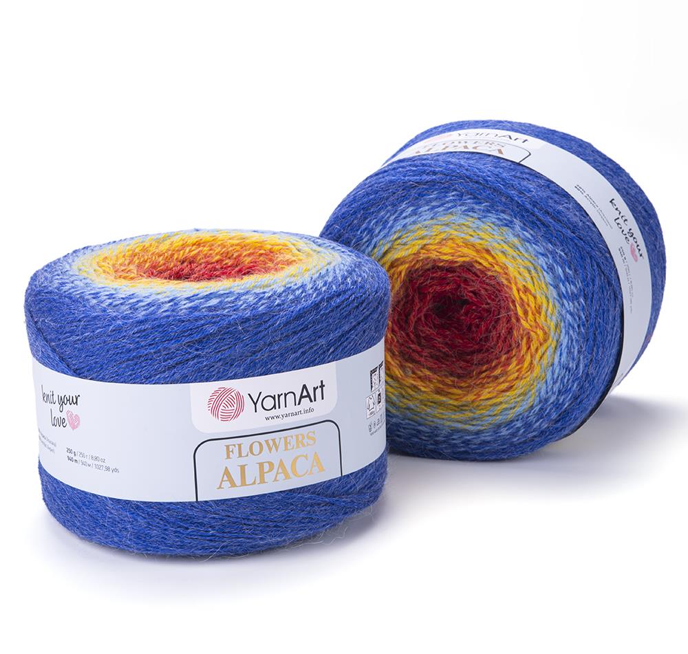 YarnArt Alpaca Flowers El Örgü İpliği 250gr 432 Çok Renkli  - 1 ADET