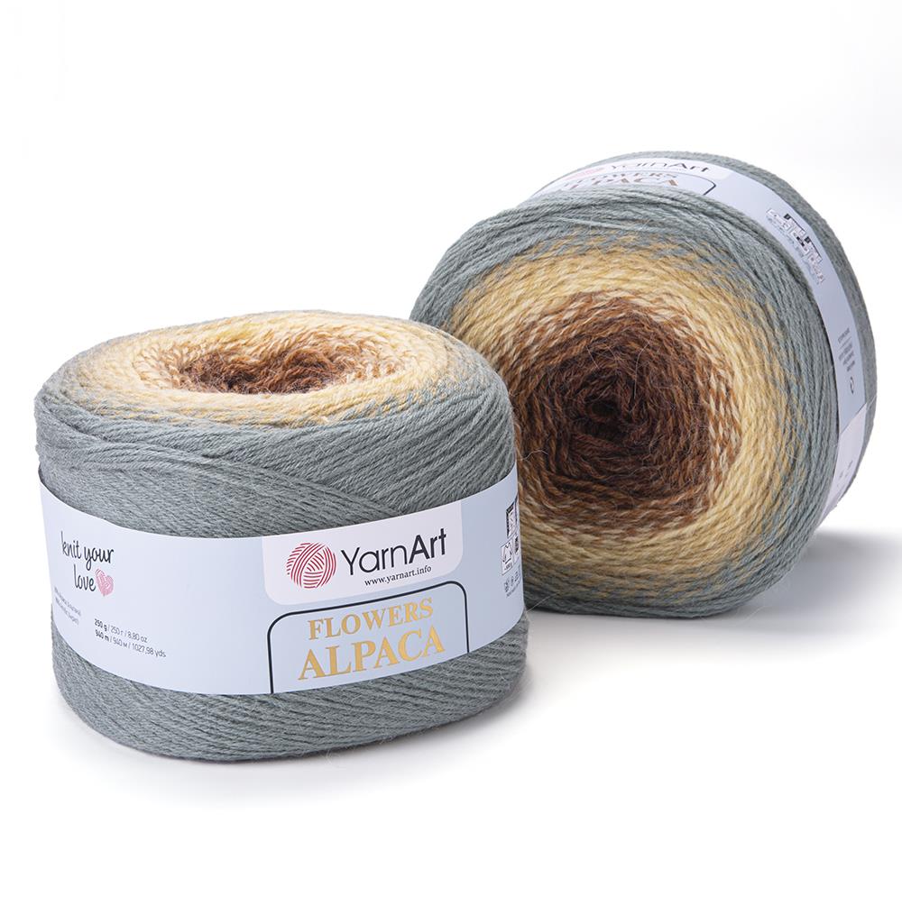 YarnArt Alpaca Flowers El Örgü İpliği 250gr 416 Çok Renkli  - 1 ADET