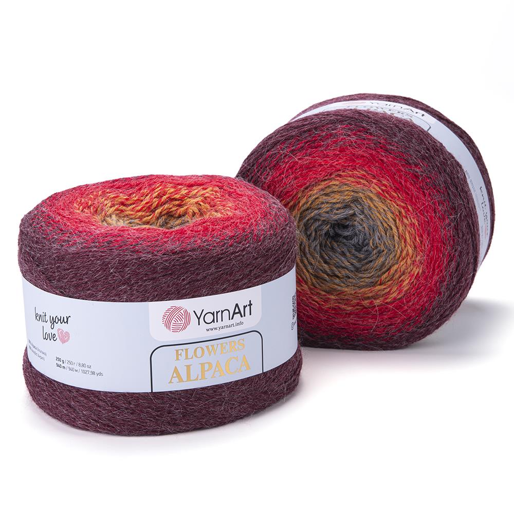YarnArt Alpaca Flowers El Örgü İpliği 250gr 422 Çok Renkli  - 1 ADET