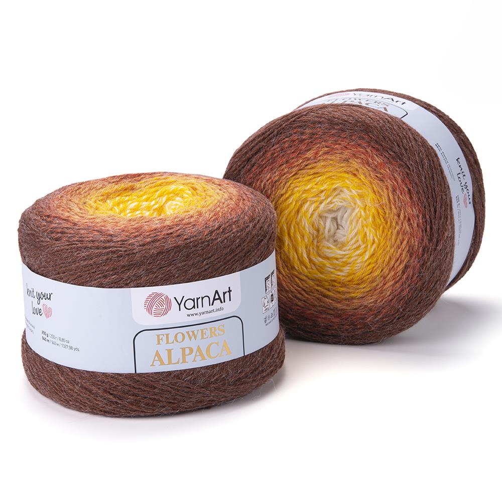 YarnArt Alpaca Flowers El Örgü İpliği 250gr 437 Çok Renkli  - 1 ADET