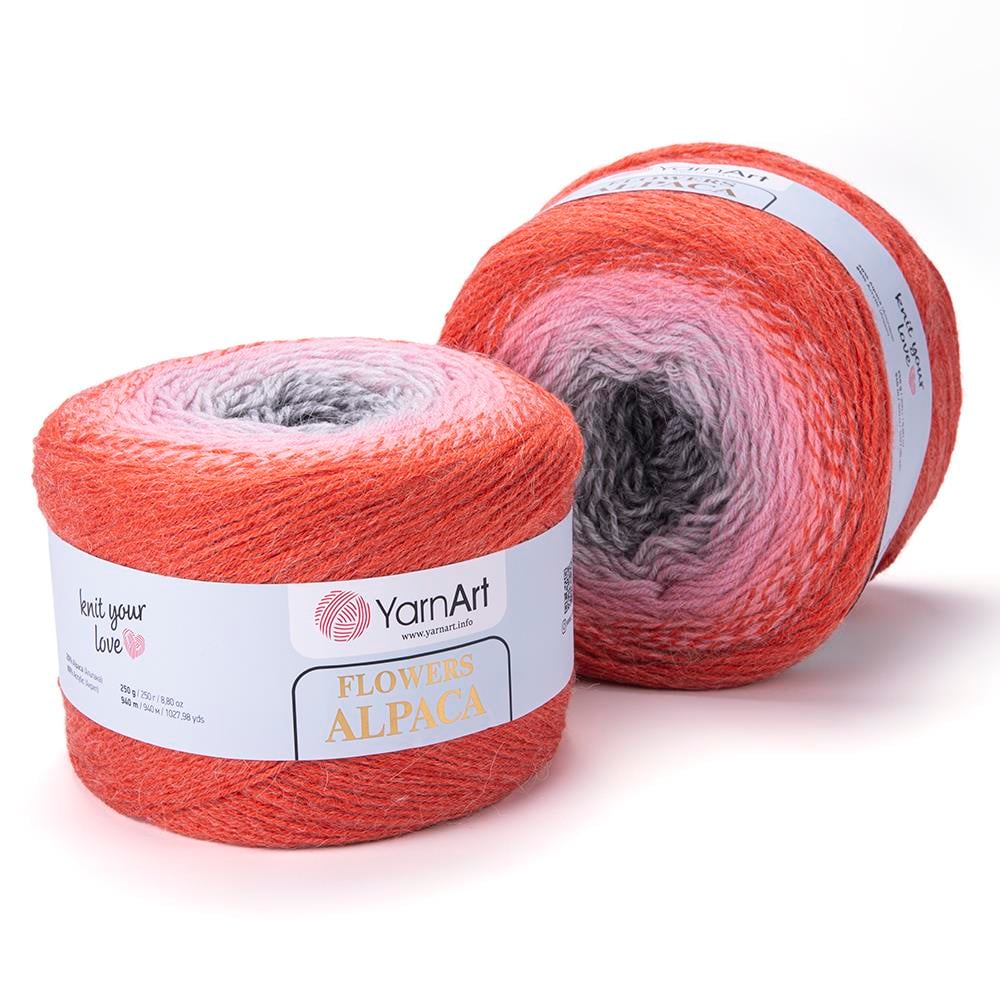 YarnArt Alpaca Flowers El Örgü İpliği 250gr 421 Çok Renkli  - 1 ADET