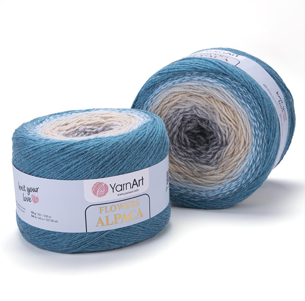 YarnArt Alpaca Flowers El Örgü İpliği 250gr 417 Çok Renkli  - 1 ADET