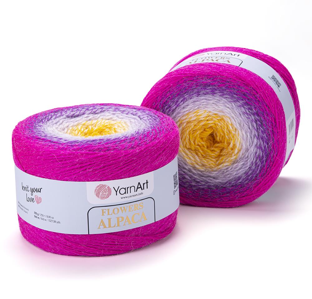 YarnArt Alpaca Flowers El Örgü İpliği 250gr 426 Çok Renkli  - 1 ADET