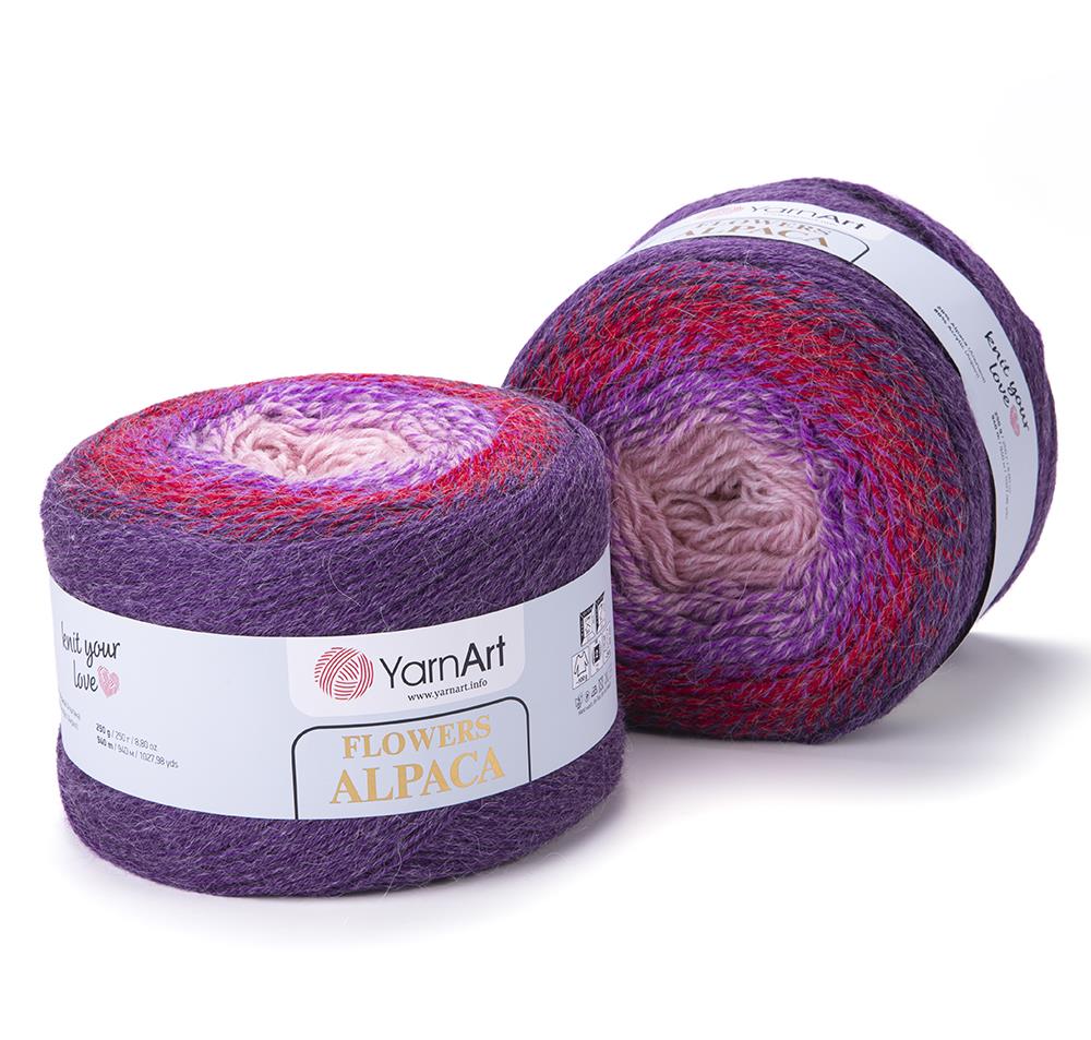 YarnArt Alpaca Flowers El Örgü İpliği 250gr 434 Çok Renkli  - 1 ADET