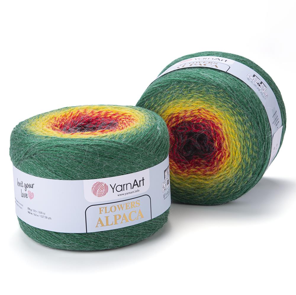 YarnArt Alpaca Flowers El Örgü İpliği 250gr 430 Çok Renkli  - 1 ADET
