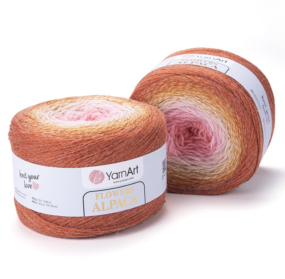 YarnArt Alpaca Flowers El Örgü İpliği 250gr 414 Çok Renkli  - 1 ADET
