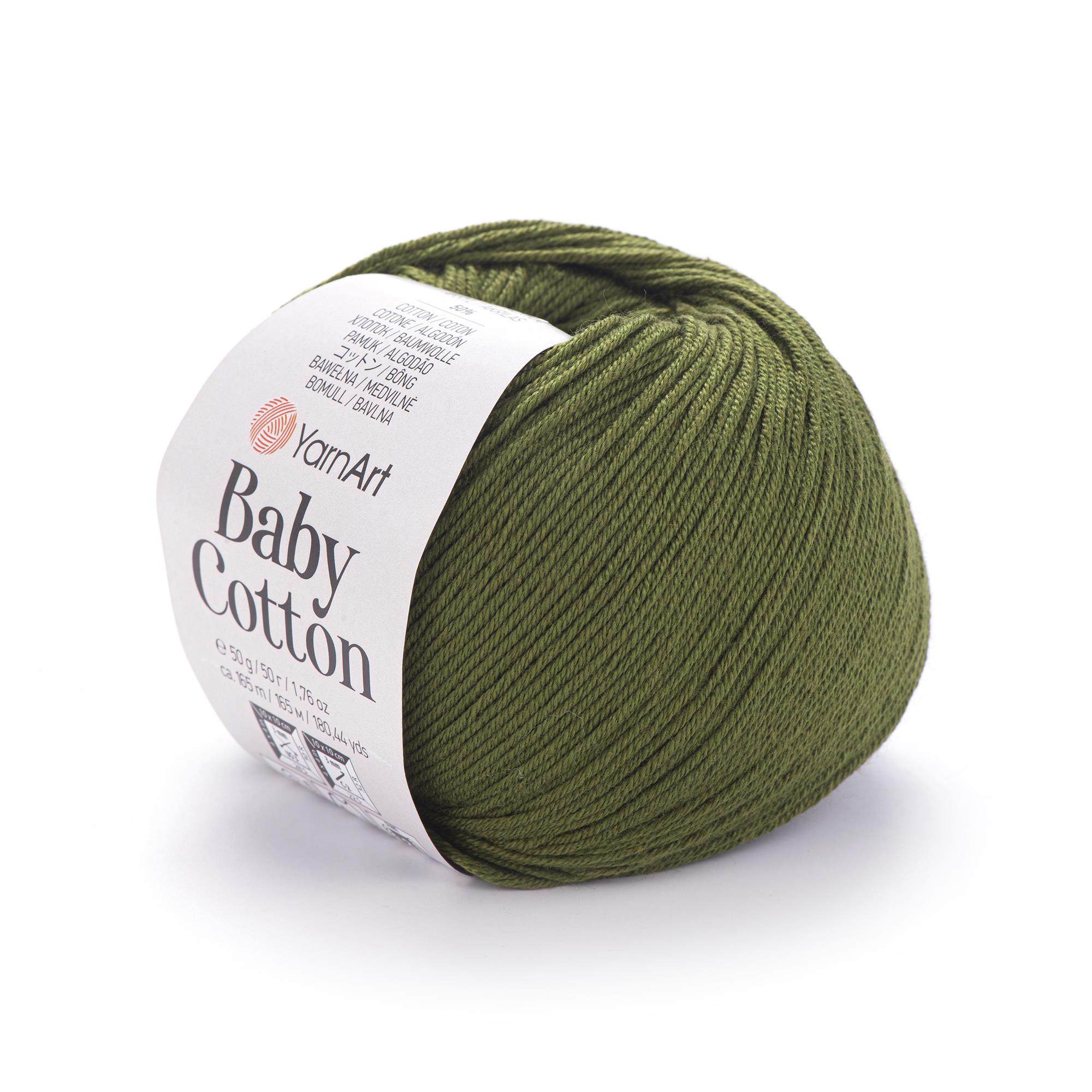 YarnArt Baby Cotton El Örgü İpliği 50gr 443 Yeşil  - 1 ADET