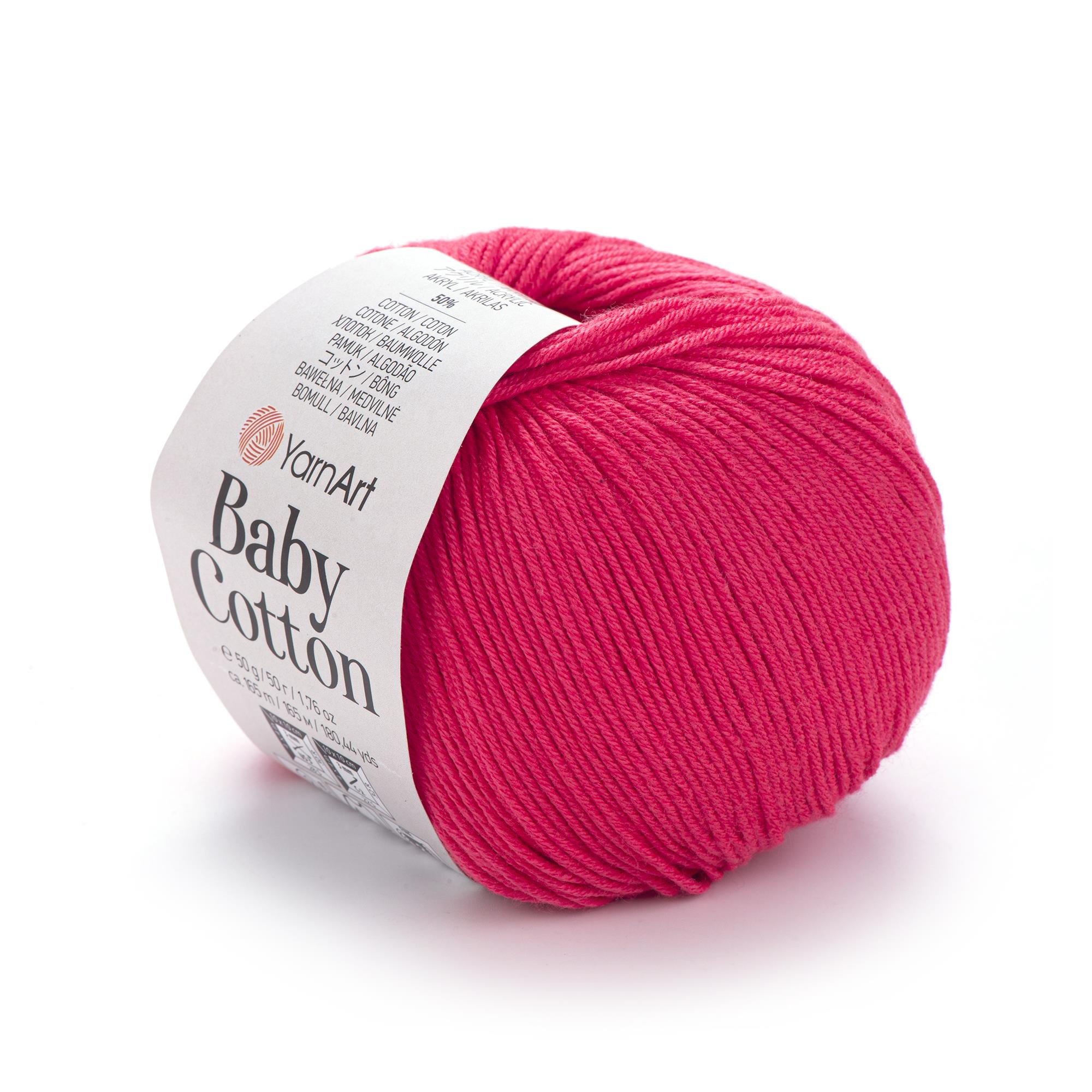 YarnArt Baby Cotton El Örgü İpliği 50gr 423 Pembe  - 1 ADET