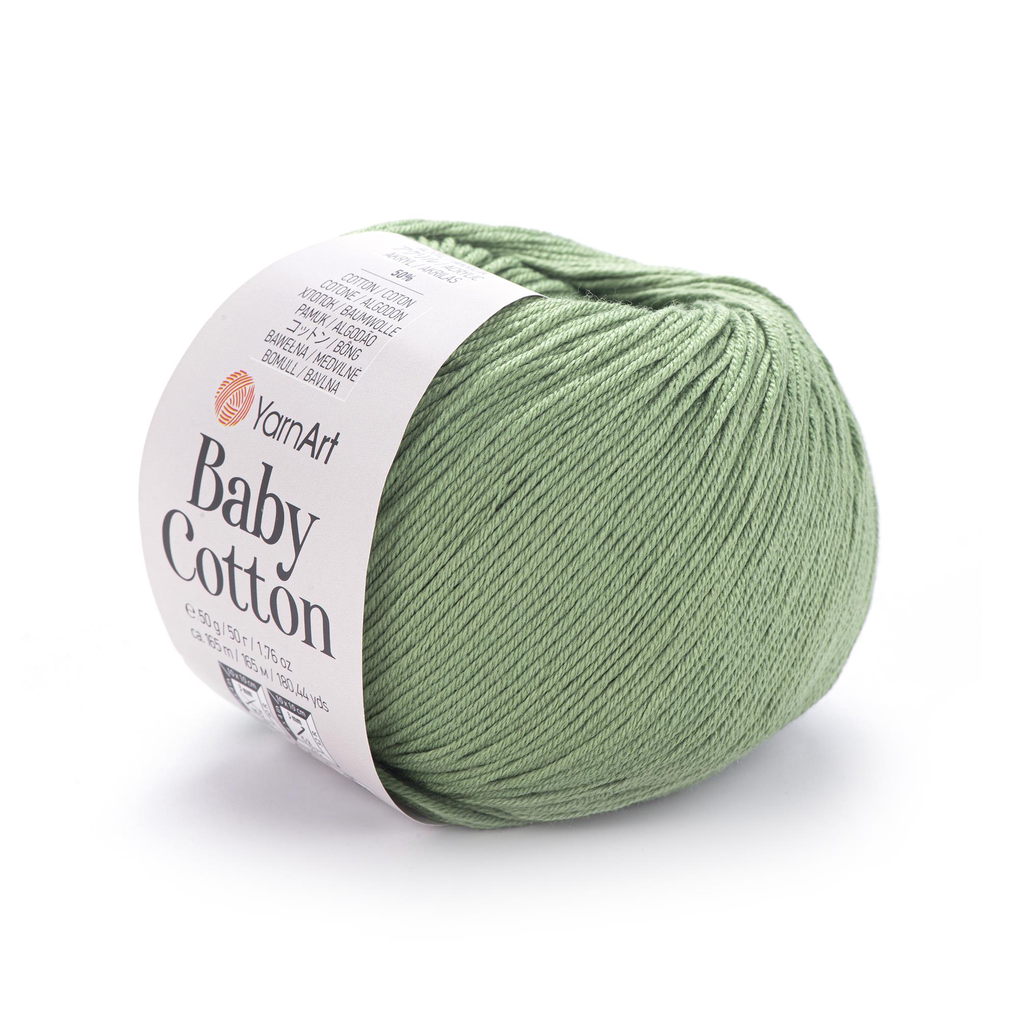 YarnArt Baby Cotton El Örgü İpliği 50gr 440 Yeşil  - 1 ADET