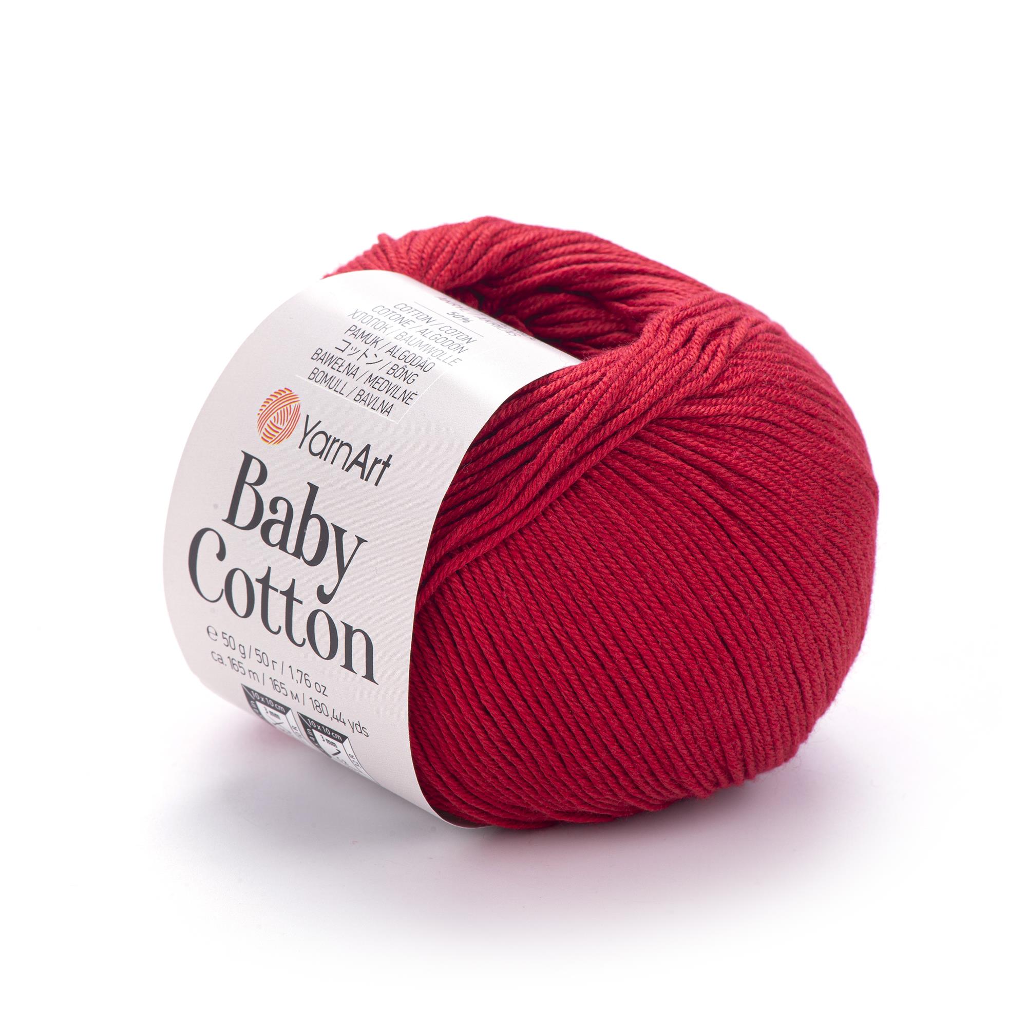 YarnArt Baby Cotton El Örgü İpliği 50gr 427 Kırmızı  - 1 ADET