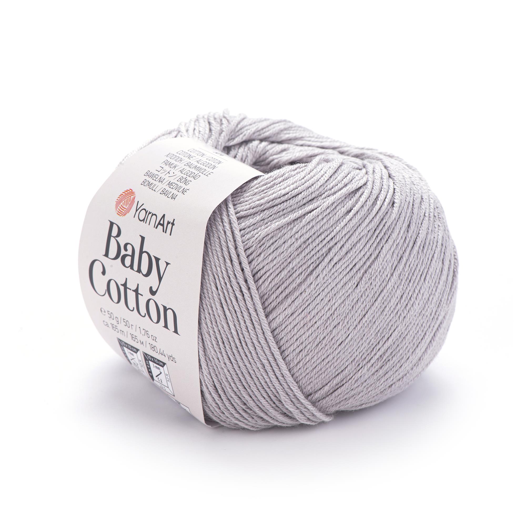 YarnArt Baby Cotton El Örgü İpliği 50gr 406 Gri  - 1 ADET