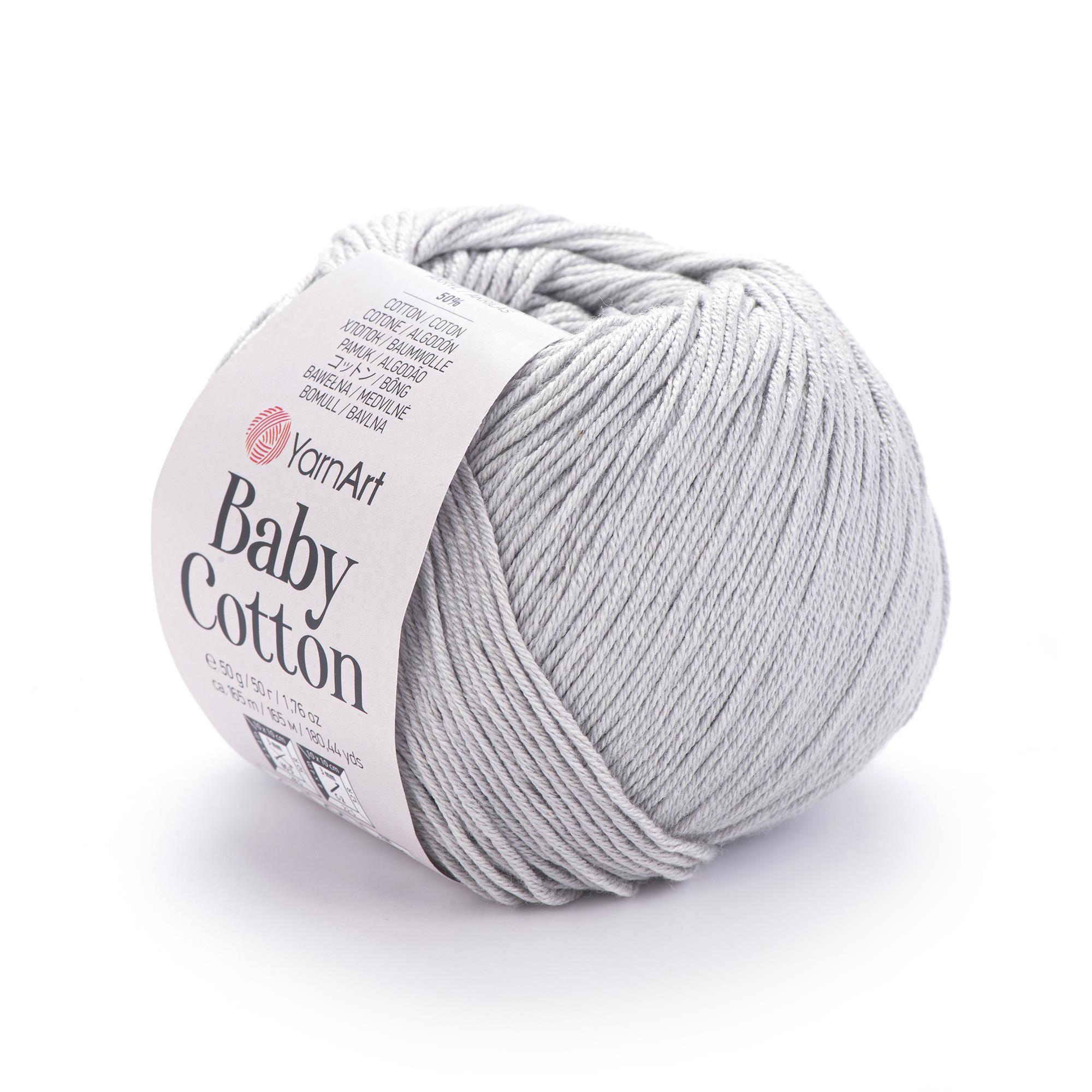 YarnArt Baby Cotton El Örgü İpliği 50gr 451 Açık Gri  - 1 ADET