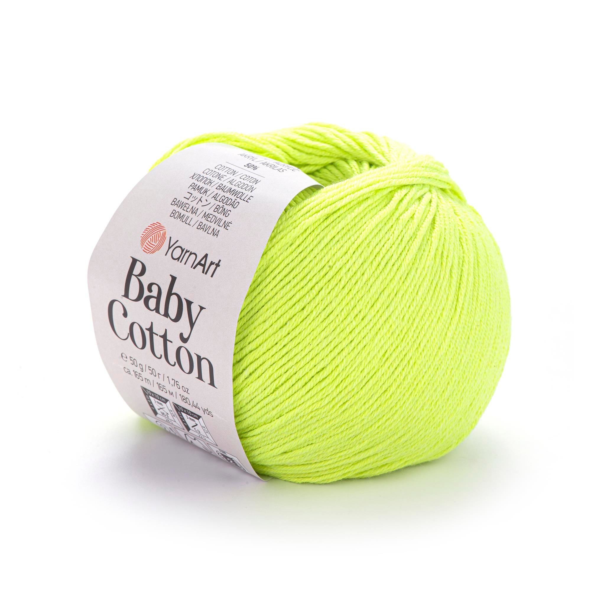 YarnArt Baby Cotton El Örgü İpliği 50gr 430 Neon Yeşil  - 1 ADET