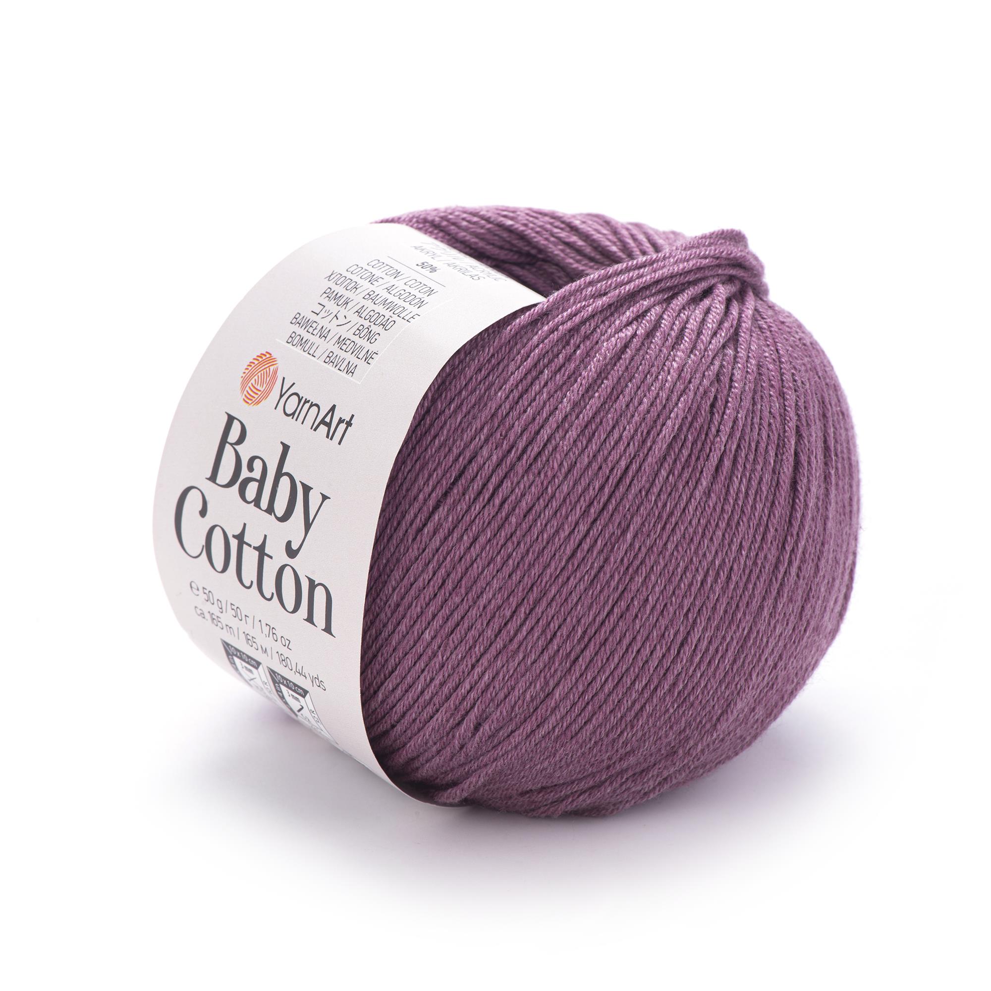 YarnArt Baby Cotton El Örgü İpliği 50gr 419 Mürdüm  - 1 ADET