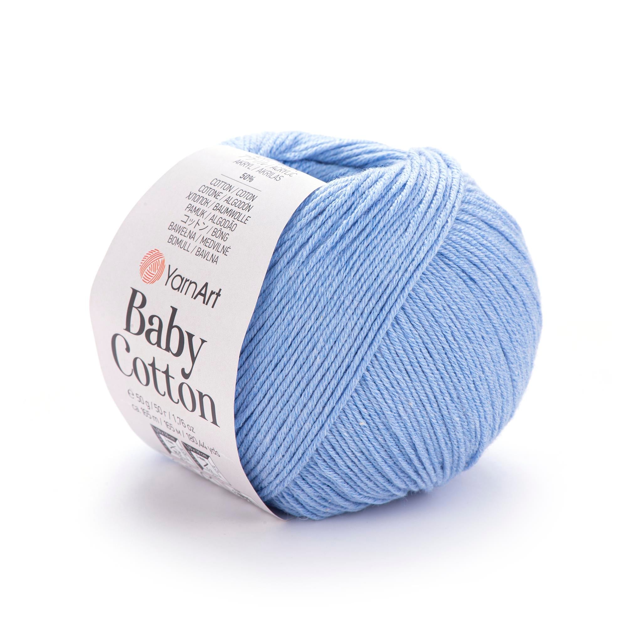 YarnArt Baby Cotton El Örgü İpliği 50gr 448 Mavi  - 1 ADET