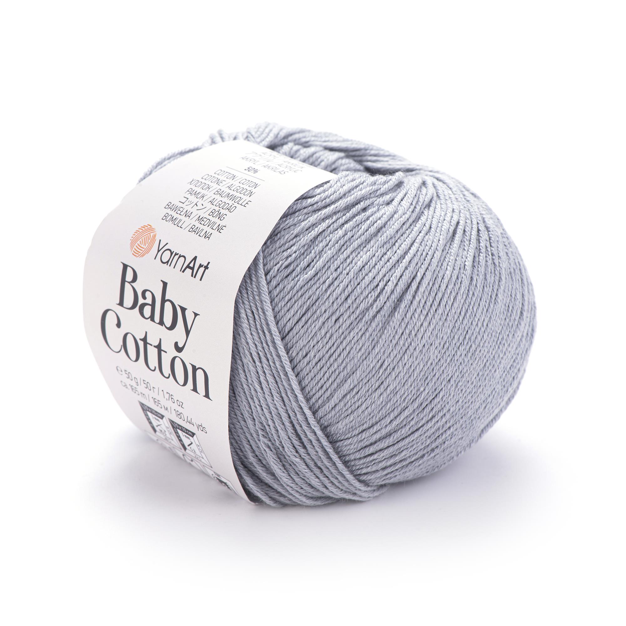 YarnArt Baby Cotton El Örgü İpliği 50gr 452 Gri  - 1 ADET