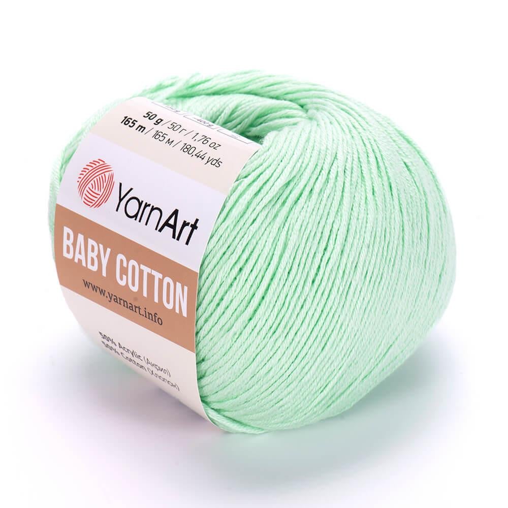 YarnArt Baby Cotton El Örgü İpliği 50gr 435 Mint Yeşil  - 1 ADET