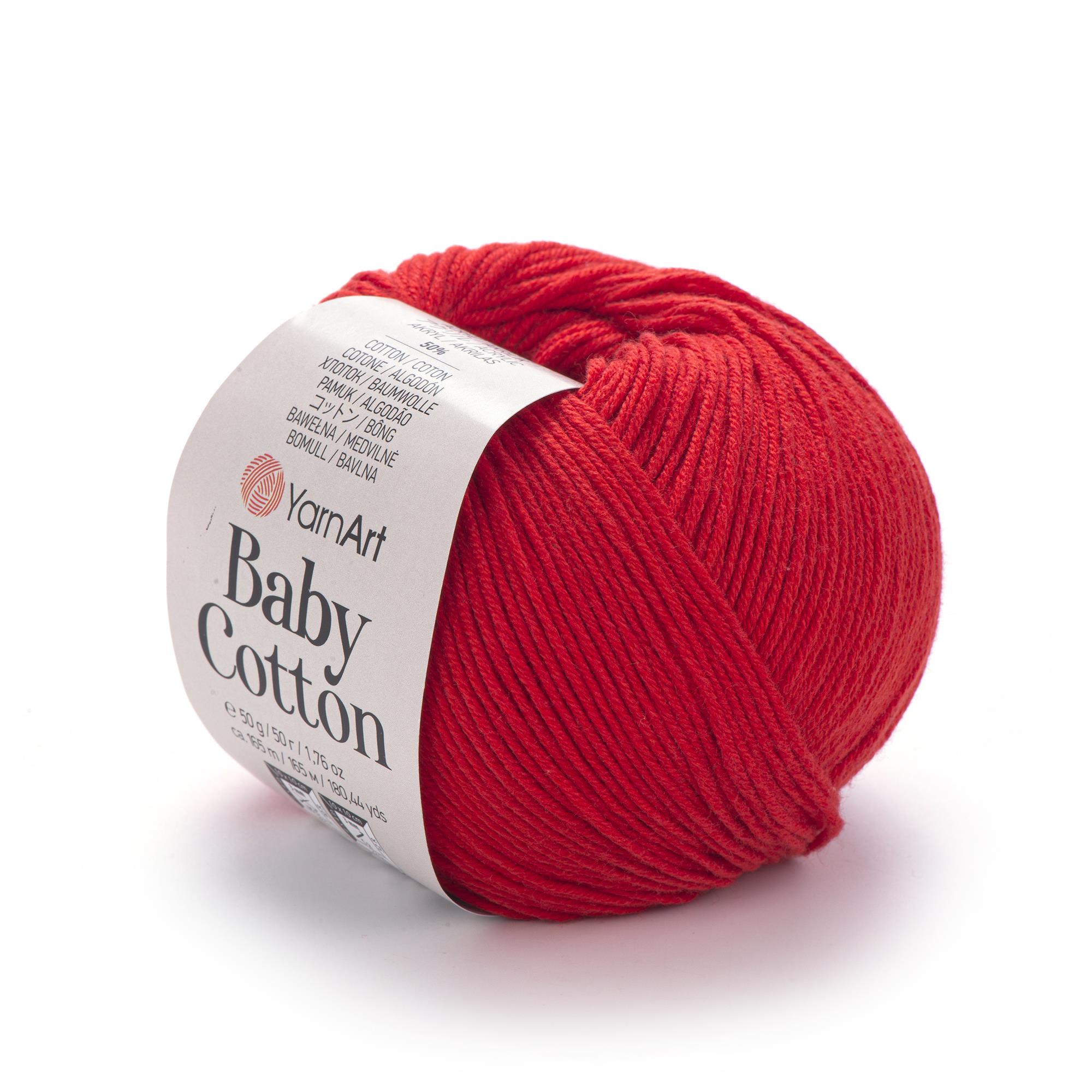 YarnArt Baby Cotton El Örgü İpliği 50gr 426 Kırmızı  - 1 ADET