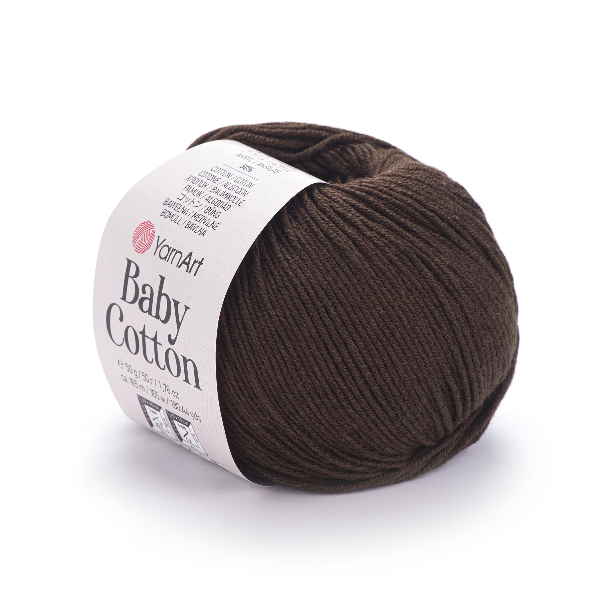 YarnArt Baby Cotton El Örgü İpliği 50gr 408 Kahverengi  - 1 ADET