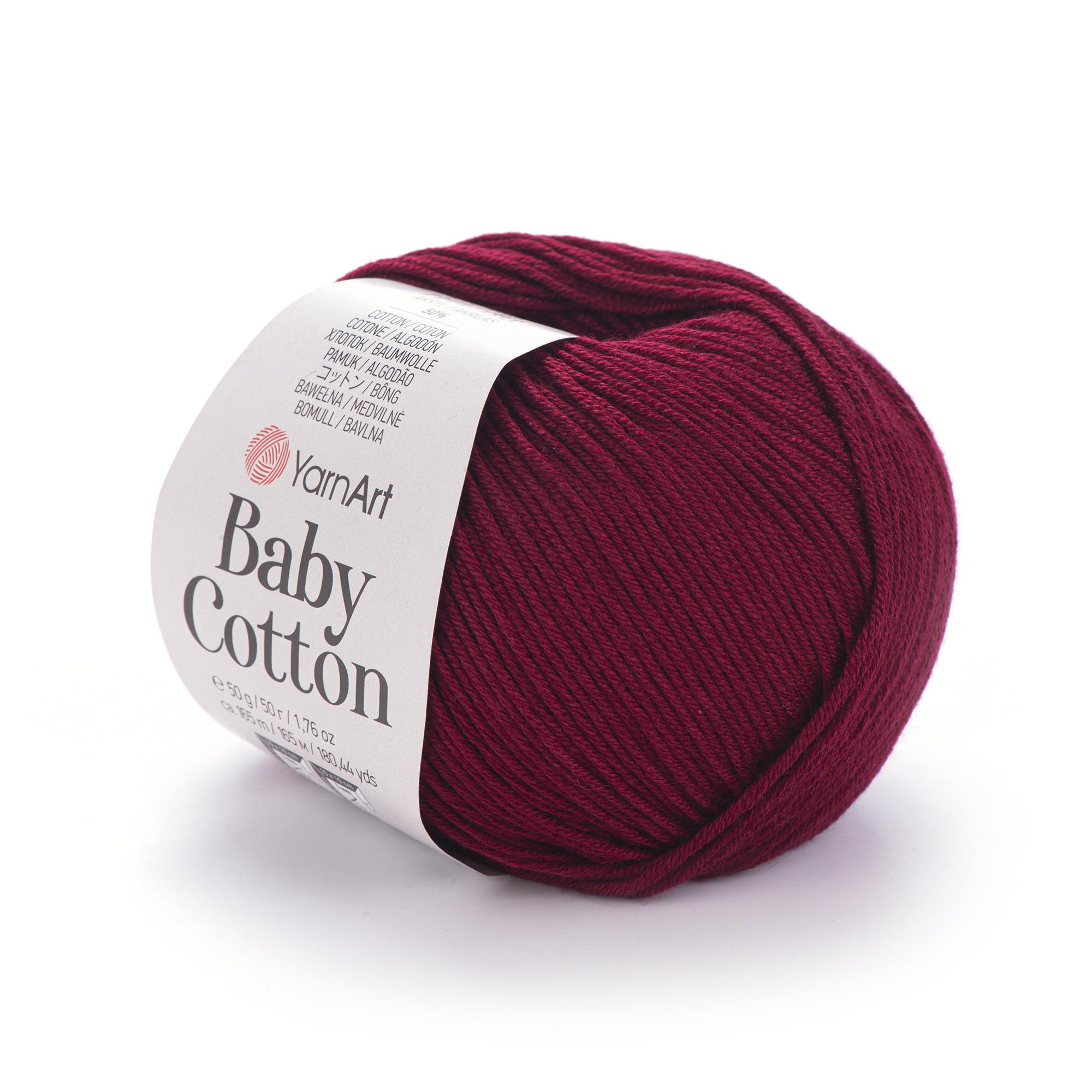 YarnArt Baby Cotton El Örgü İpliği 50gr 428 Bordo  - 1 ADET
