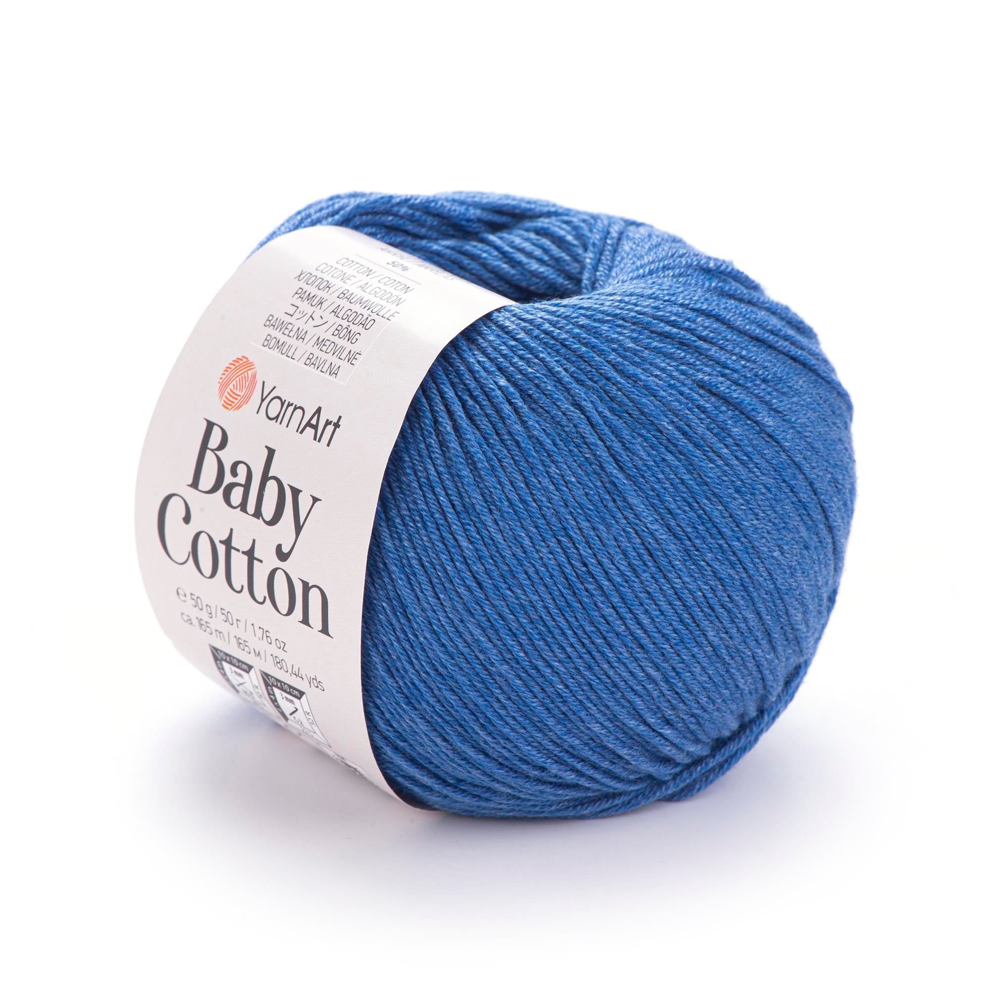 YarnArt Baby Cotton El Örgü İpliği 50gr 447 Mavi  - 1 ADET