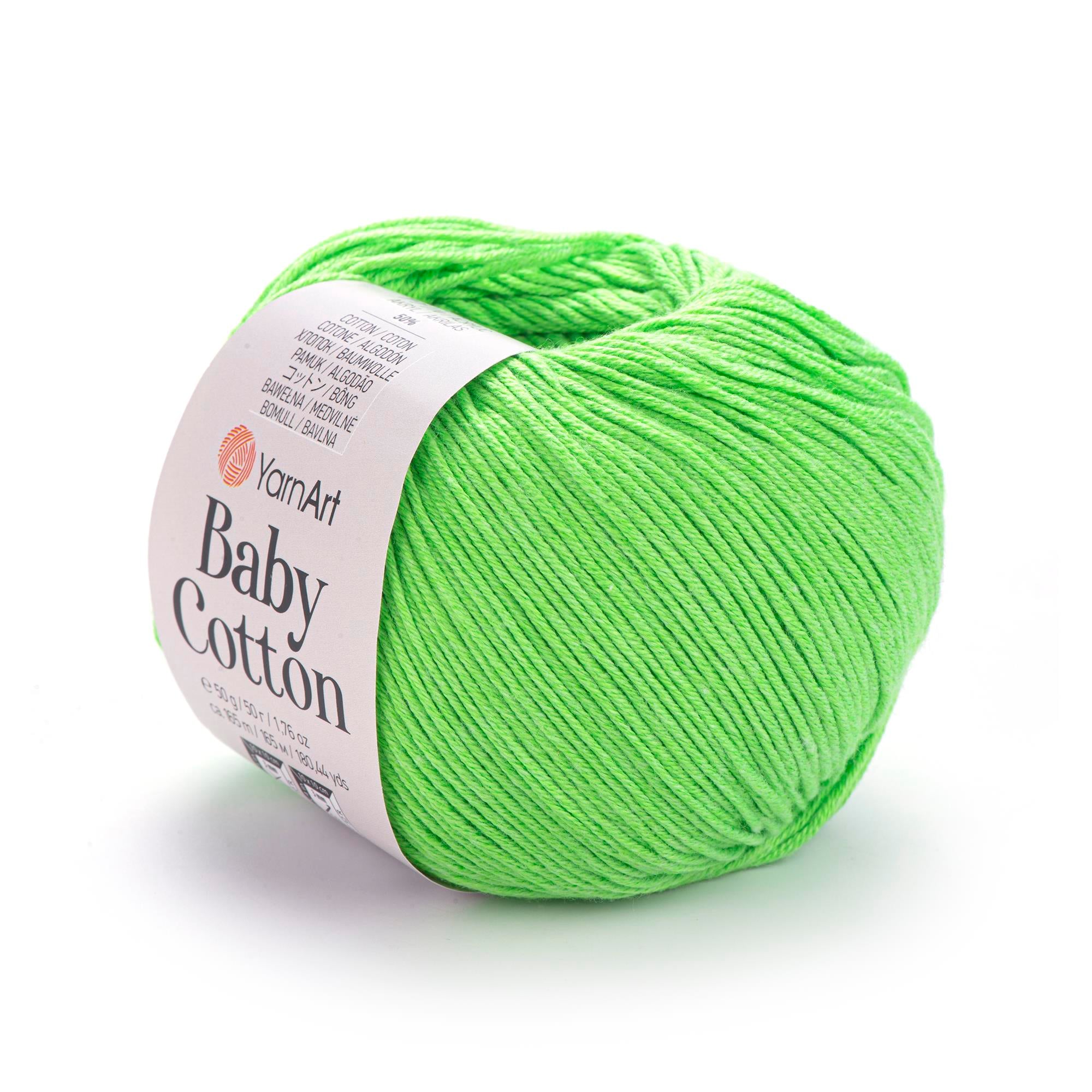YarnArt Baby Cotton El Örgü İpliği 50gr 438 Neon Yeşil  - 1 ADET