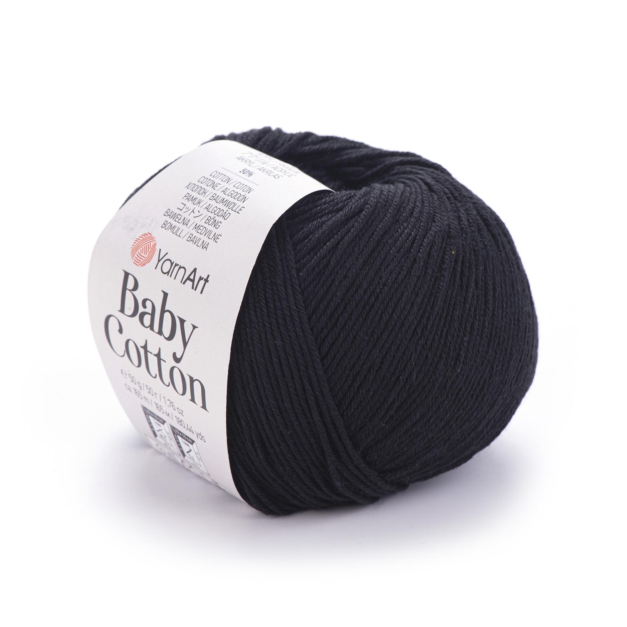 YarnArt Baby Cotton El Örgü İpliği 50gr 460 Siyah  - 1 ADET