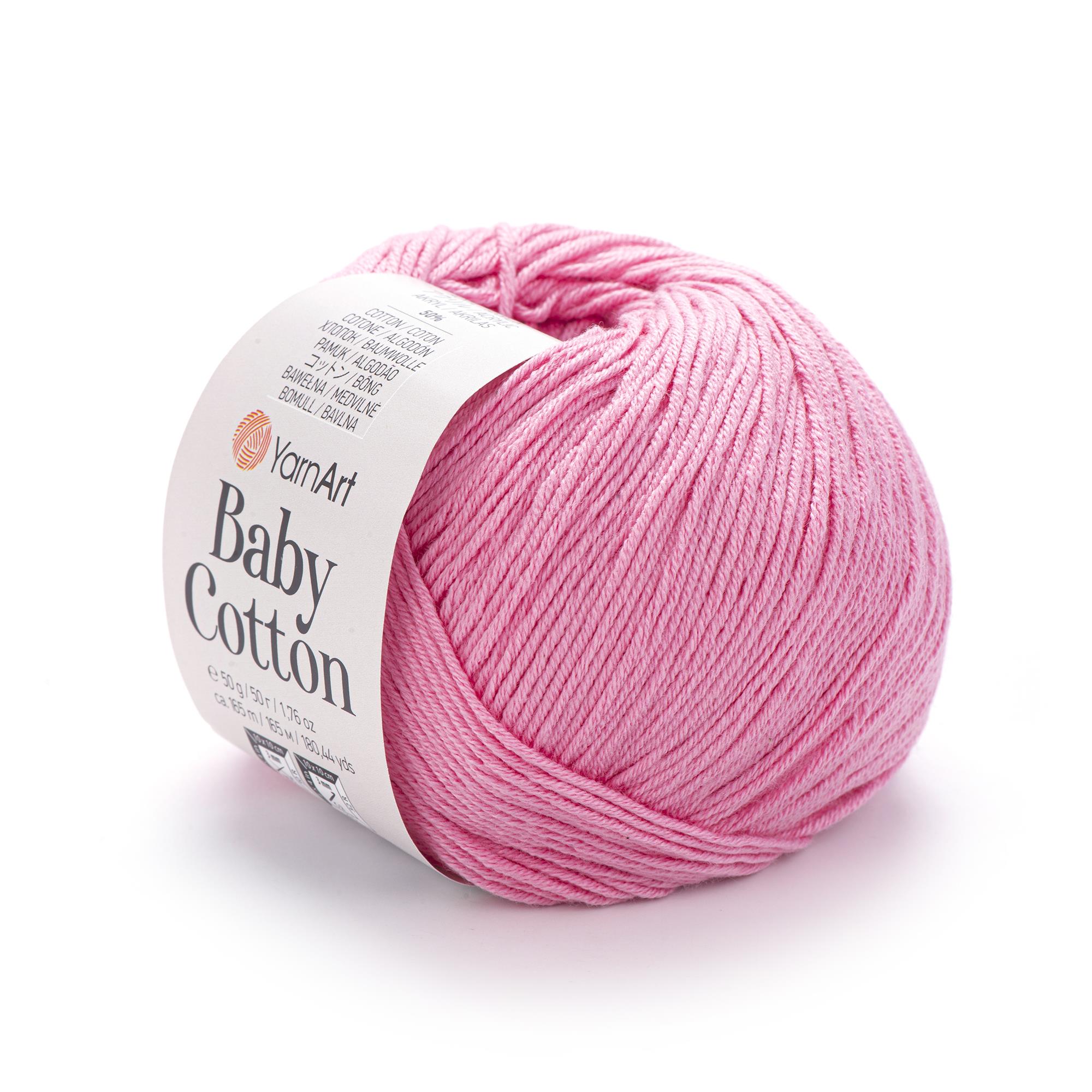 YarnArt Baby Cotton El Örgü İpliği 50gr 414 Pembe  - 1 ADET