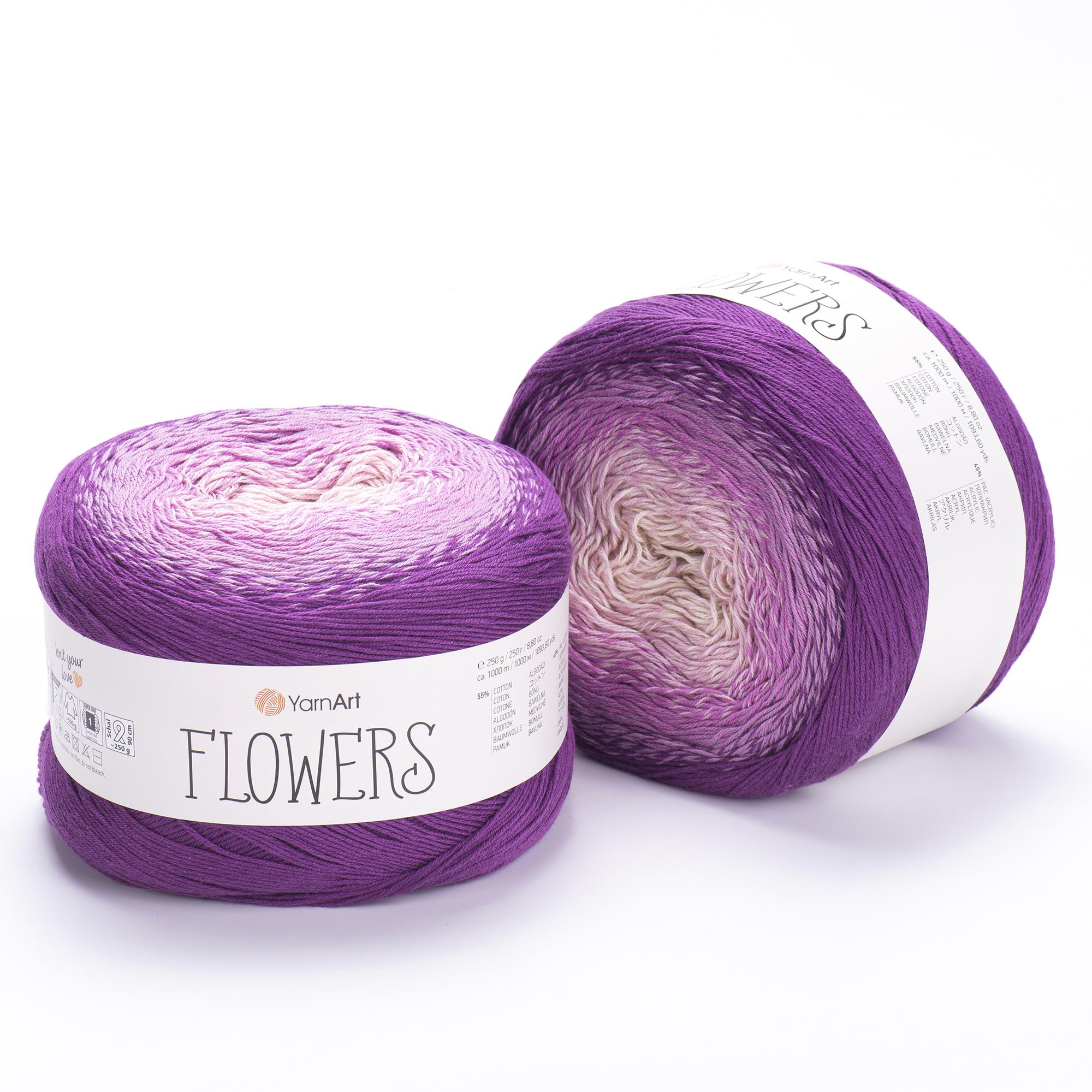 YarnArt Flowers El Örgü İpliği 250gr 290 Çok Renkli  - 1 ADET