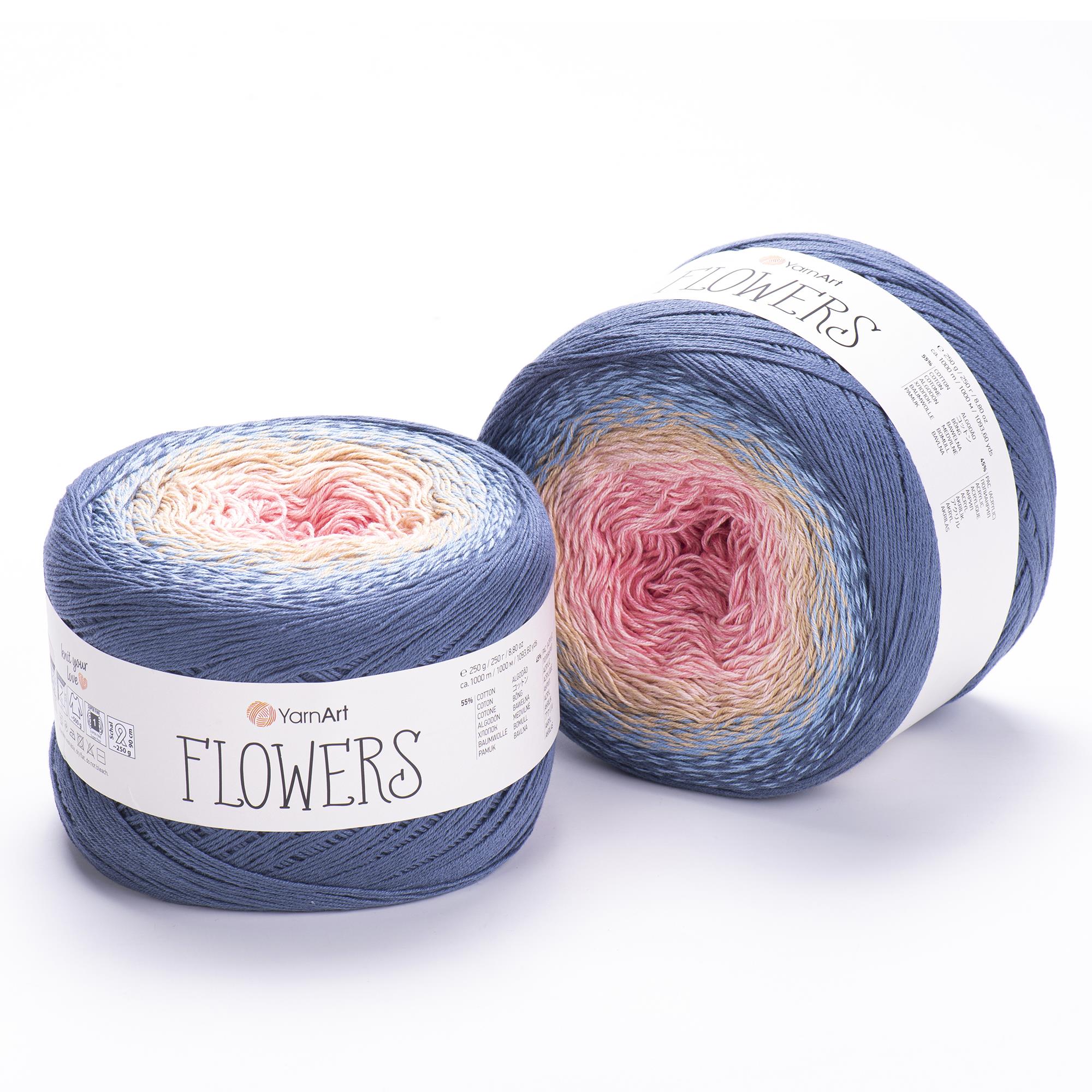 YarnArt Flowers El Örgü İpliği 250gr 262 Çok Renkli  - 1 ADET