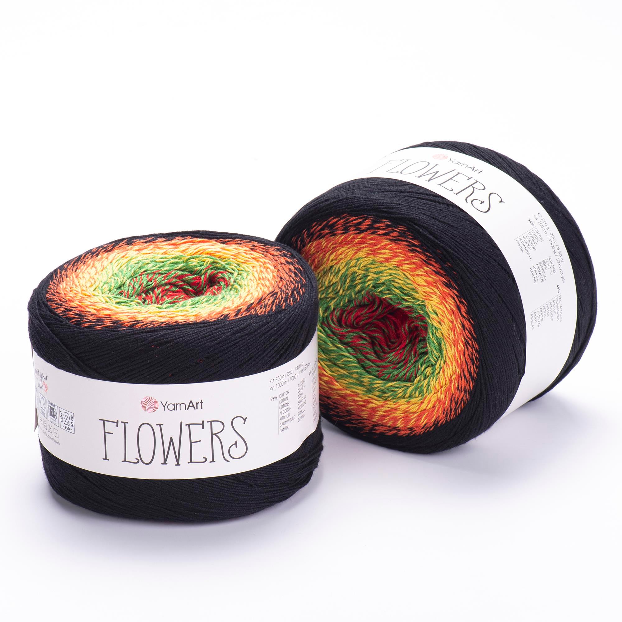 YarnArt Flowers El Örgü İpliği 250gr 267 Çok Renkli  - 1 ADET