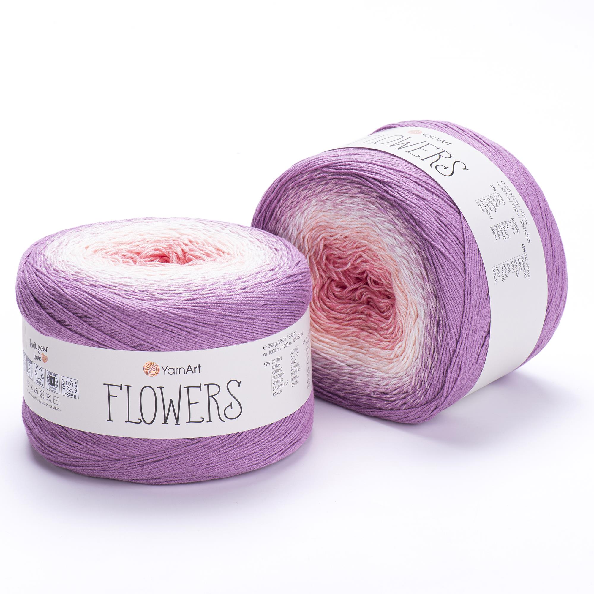 YarnArt Flowers El Örgü İpliği 250gr 305 Çok Renkli  - 1 ADET